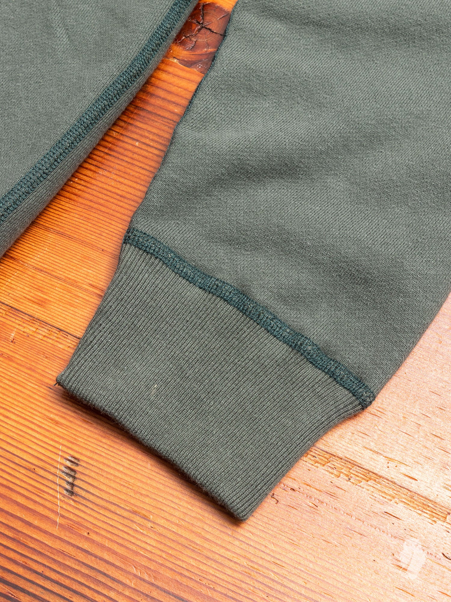 Relaxed Fleece Crewneck Sweater in Pine - Image 4