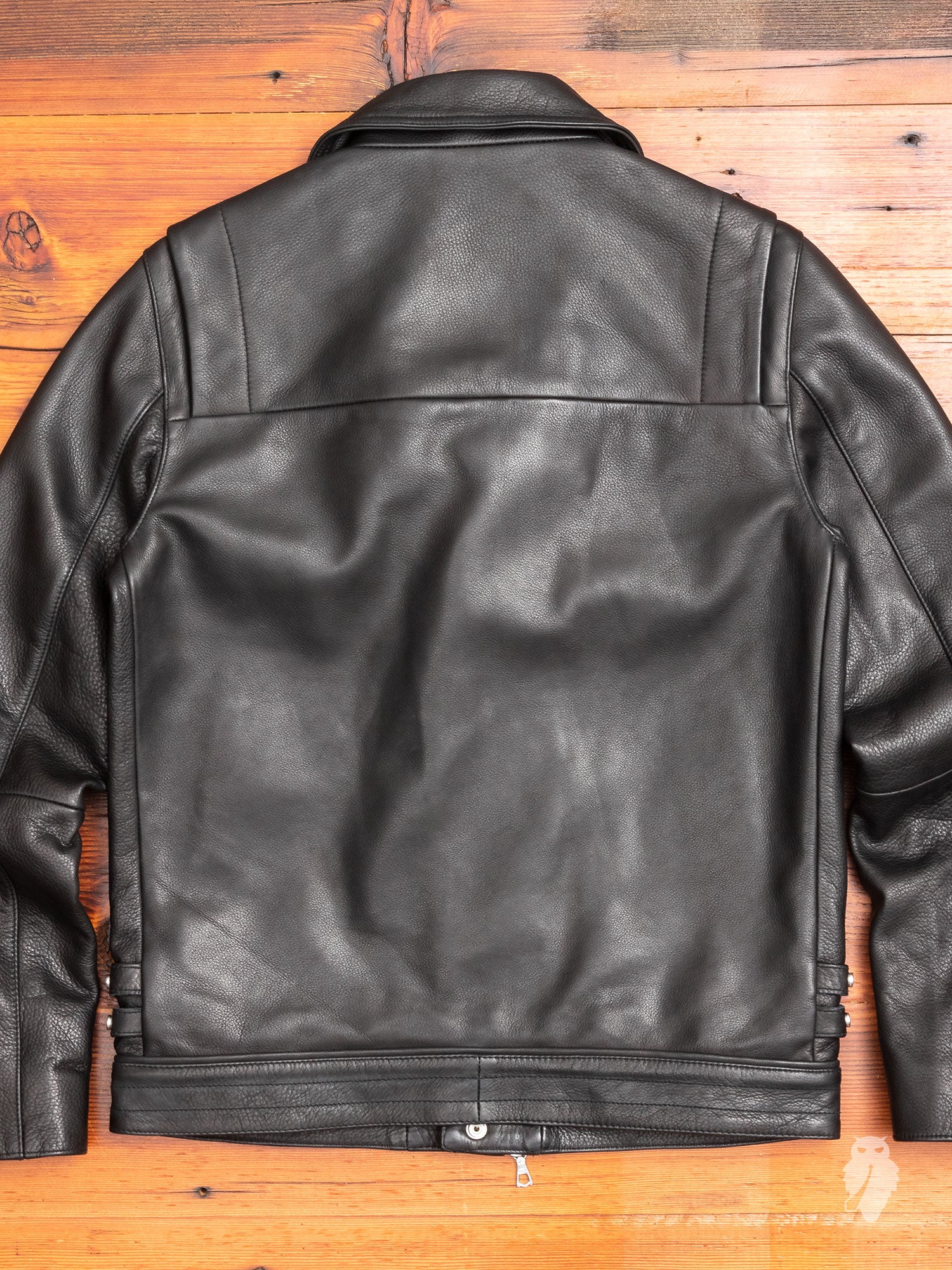 Riders Jacket in Black Cowhide - Image 12