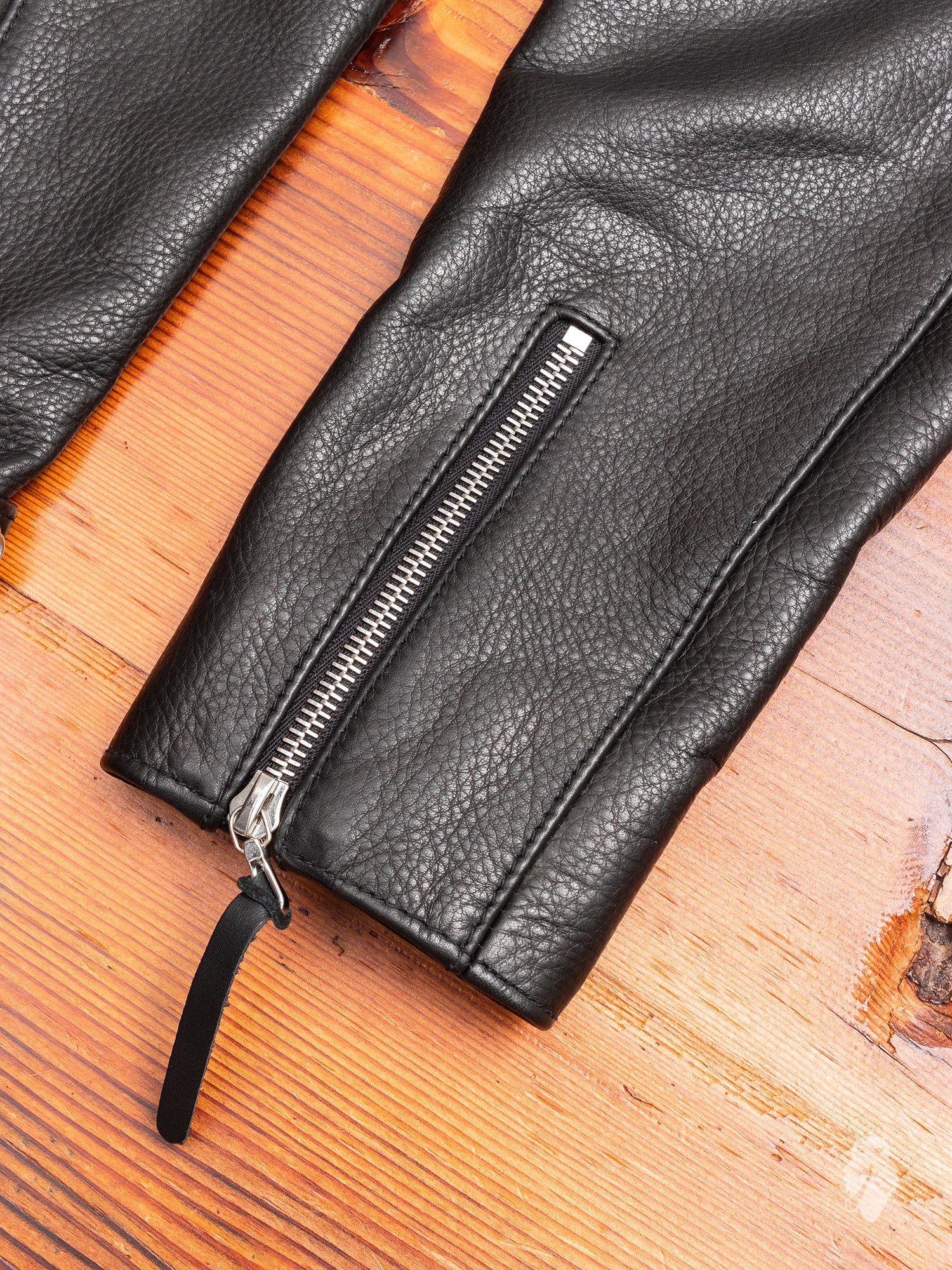 Riders Jacket in Black Cowhide - Image 7