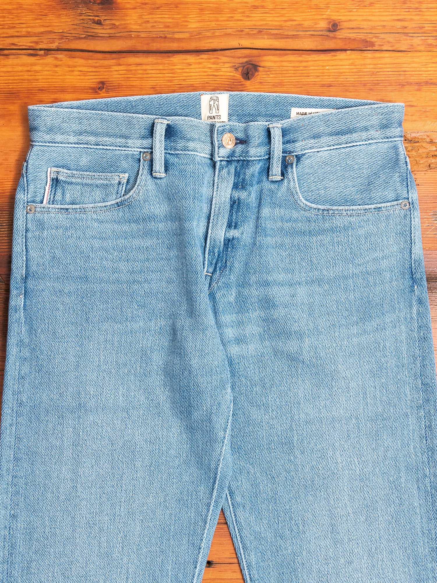 "Ronnie" 11.5oz Washed Indigo Stretch Selvedge Air Denim - Pen Slim - Image 4