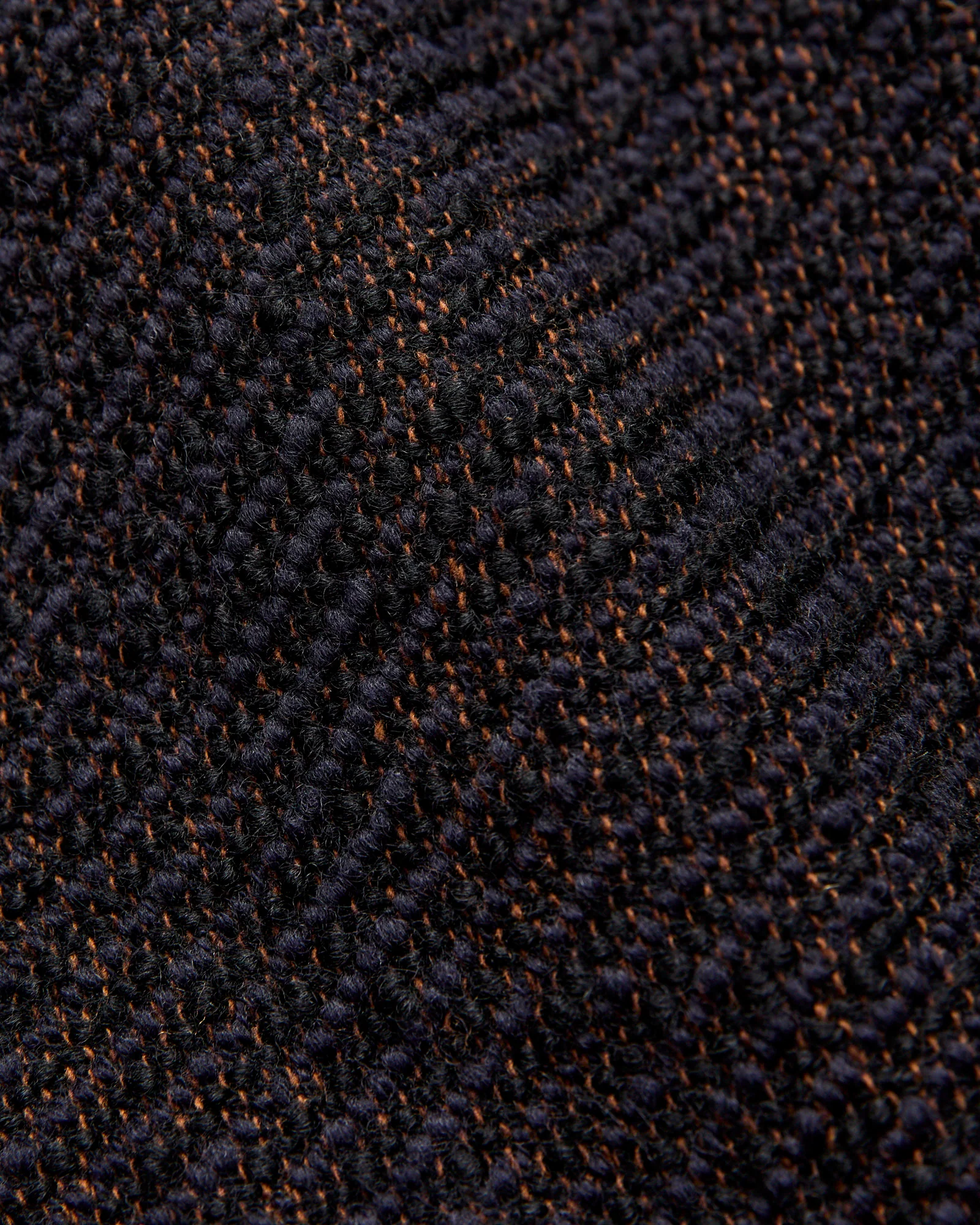 Roving Tweed Chester Coat in Dark Navy - Image 11