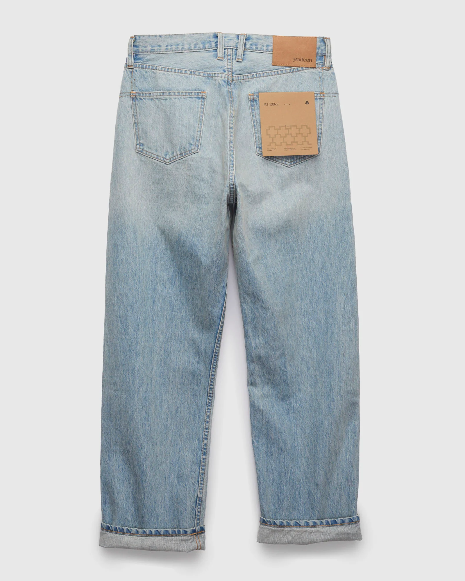 RS-100XV 14oz Vintage Wash Indigo Selvedge Denim - Relaxed Straight Fit - Image 2