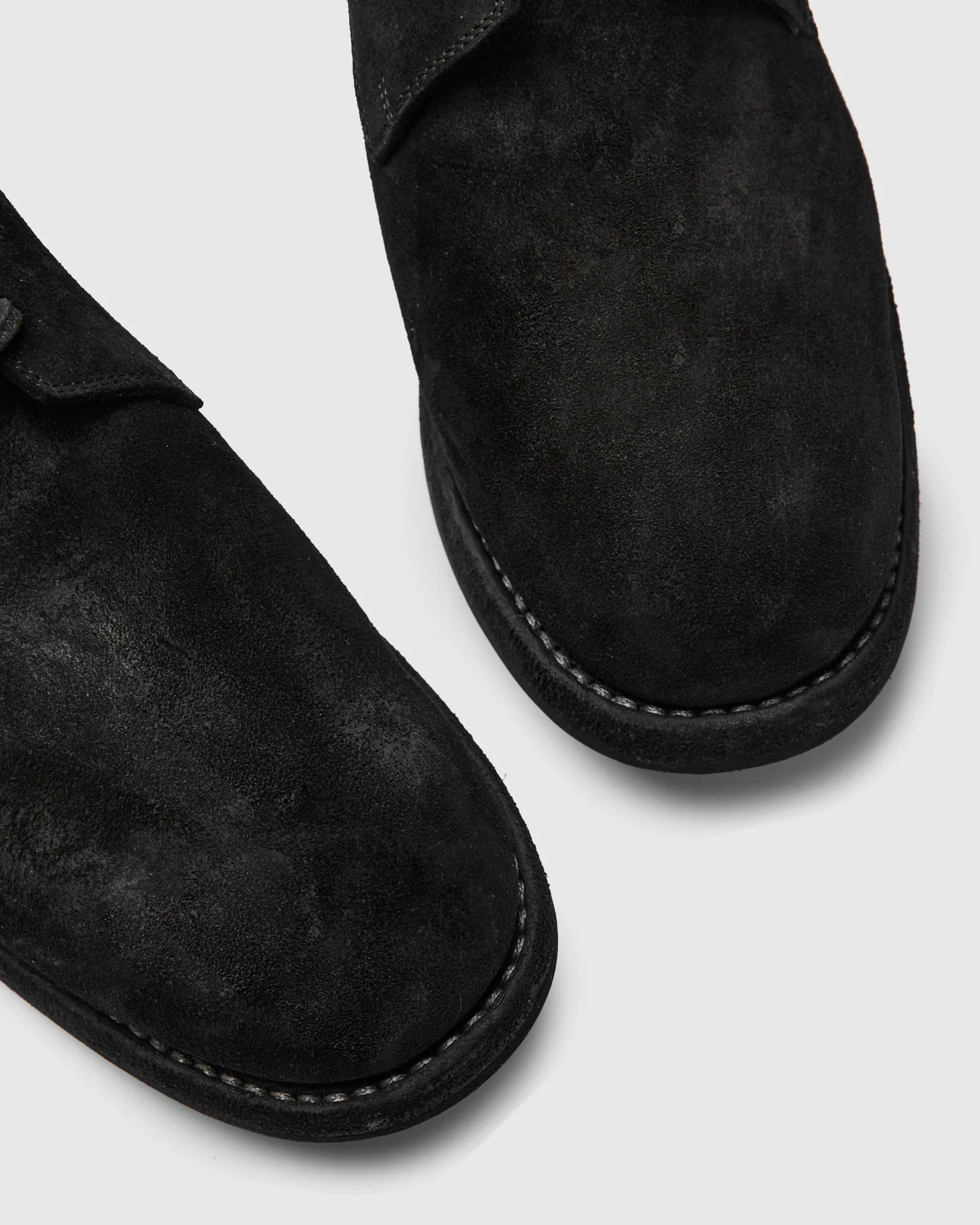 Ruggero Barrel Desert Boot in Midnight Reverse Vachetta - Image 8
