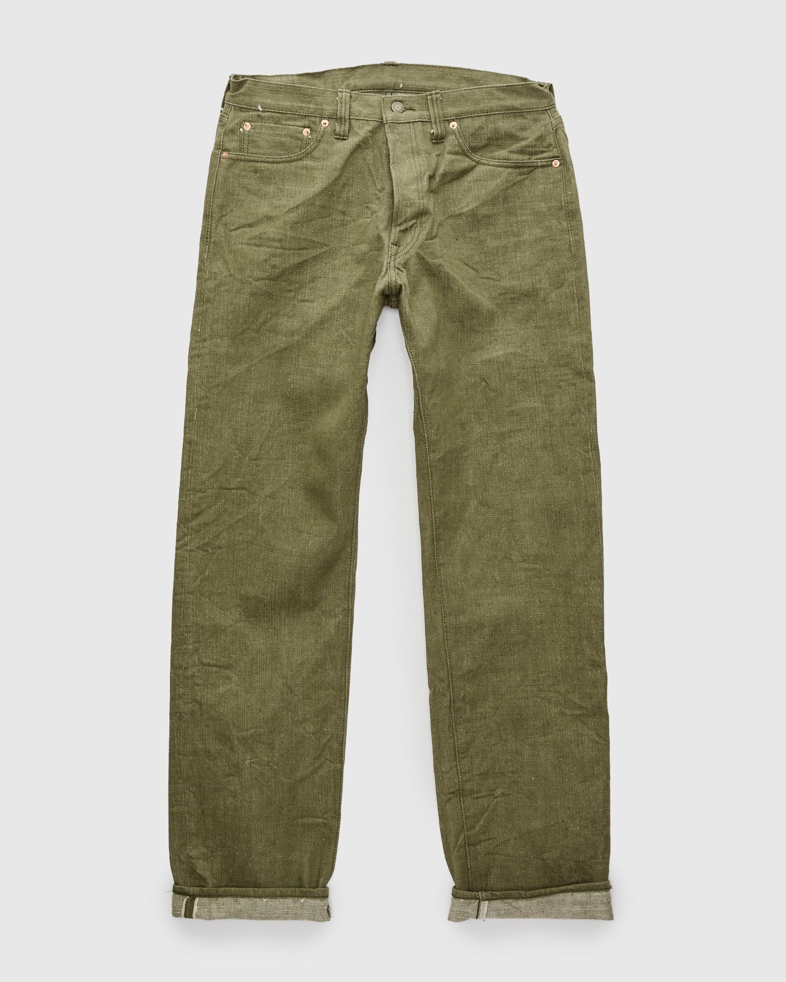 S0150GNX "Uguisu" 17oz Selvedge Denim - Regular Straight Fit - Image 2