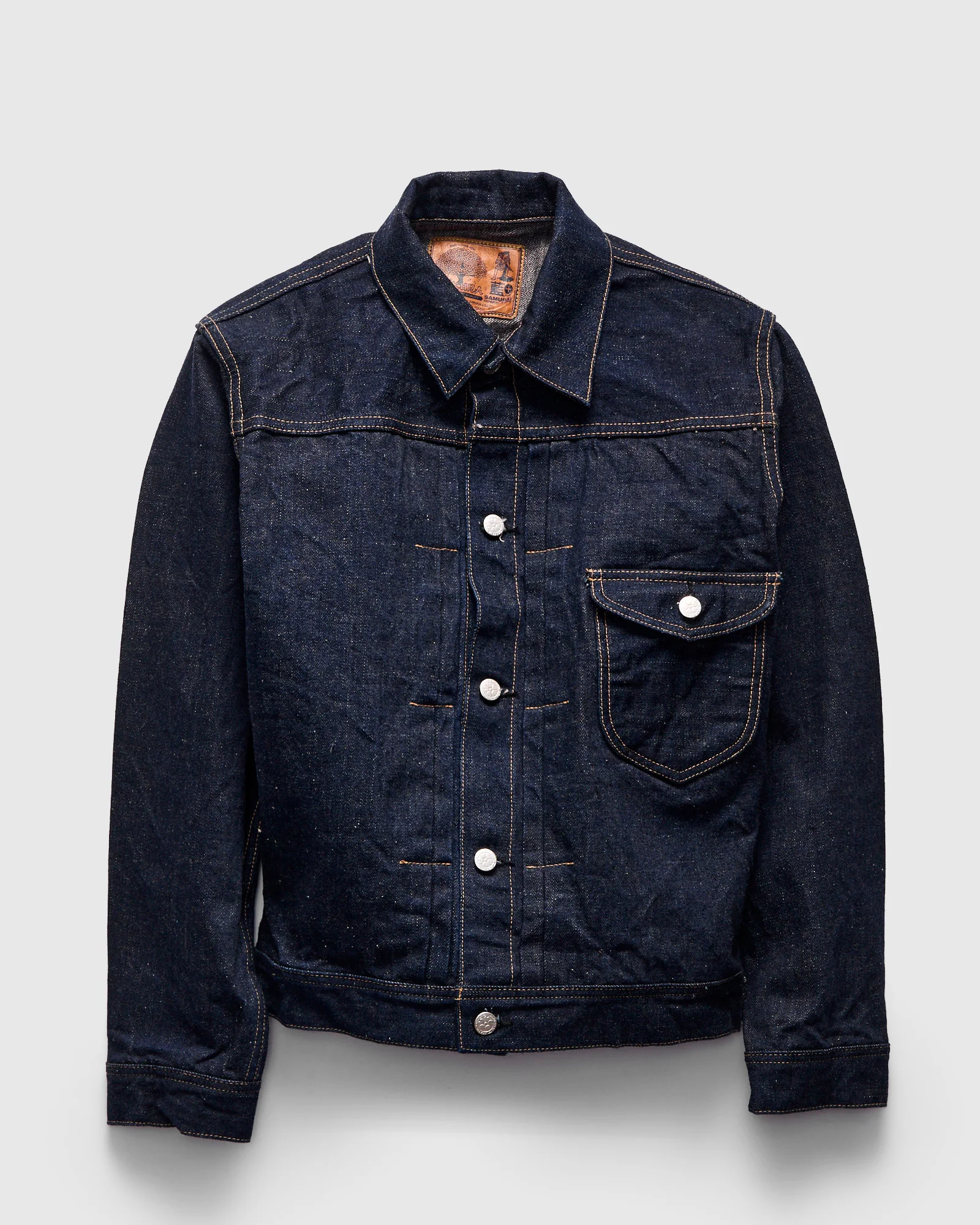 S101AX-SAKURA "Ai-Plus Sakura" 18oz Selvedge Denim Type 1 Jacket