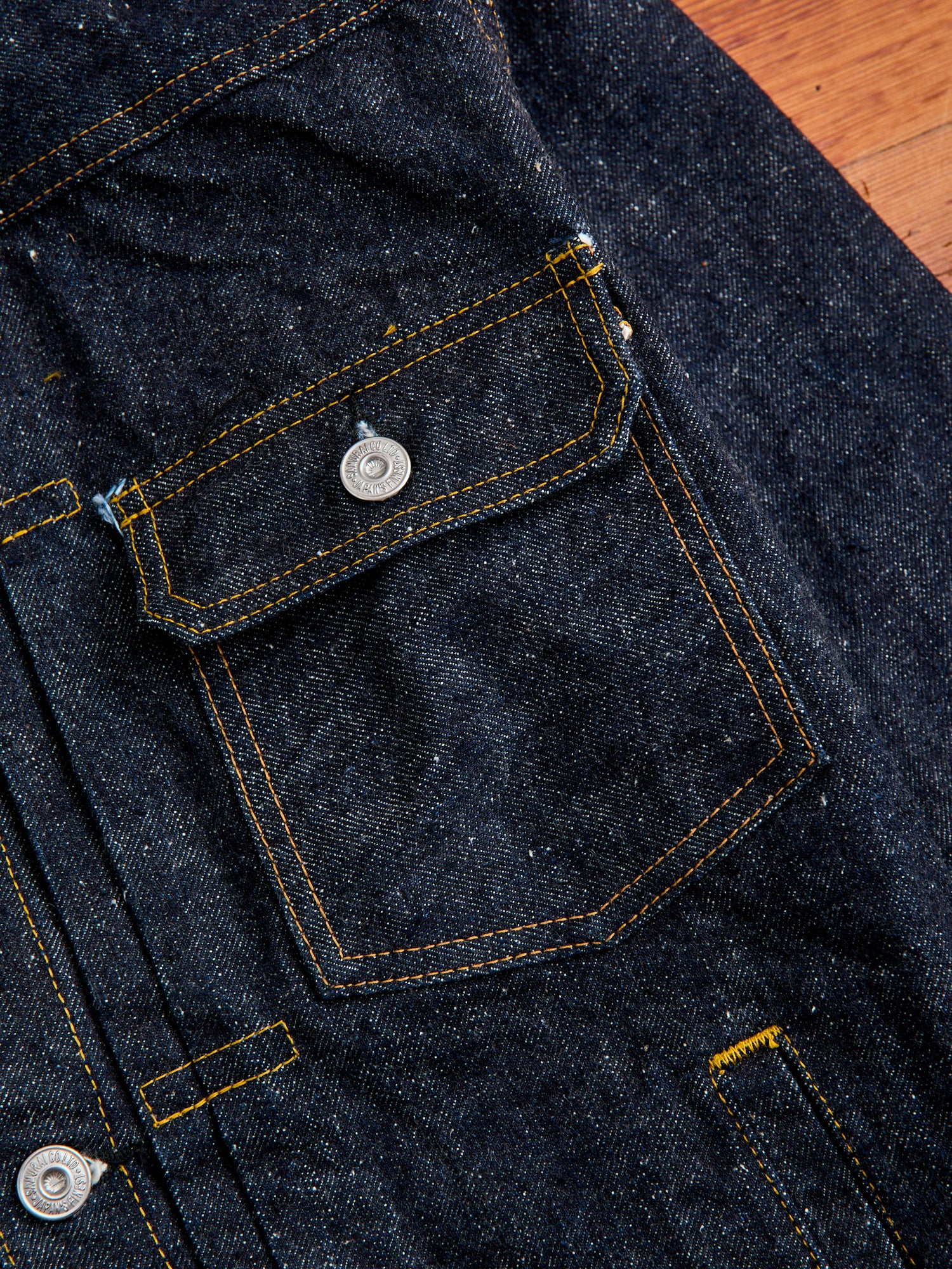 S5512PX15oz "Otokogi" Denim Type 1 Jacket in Indigo - Image 4