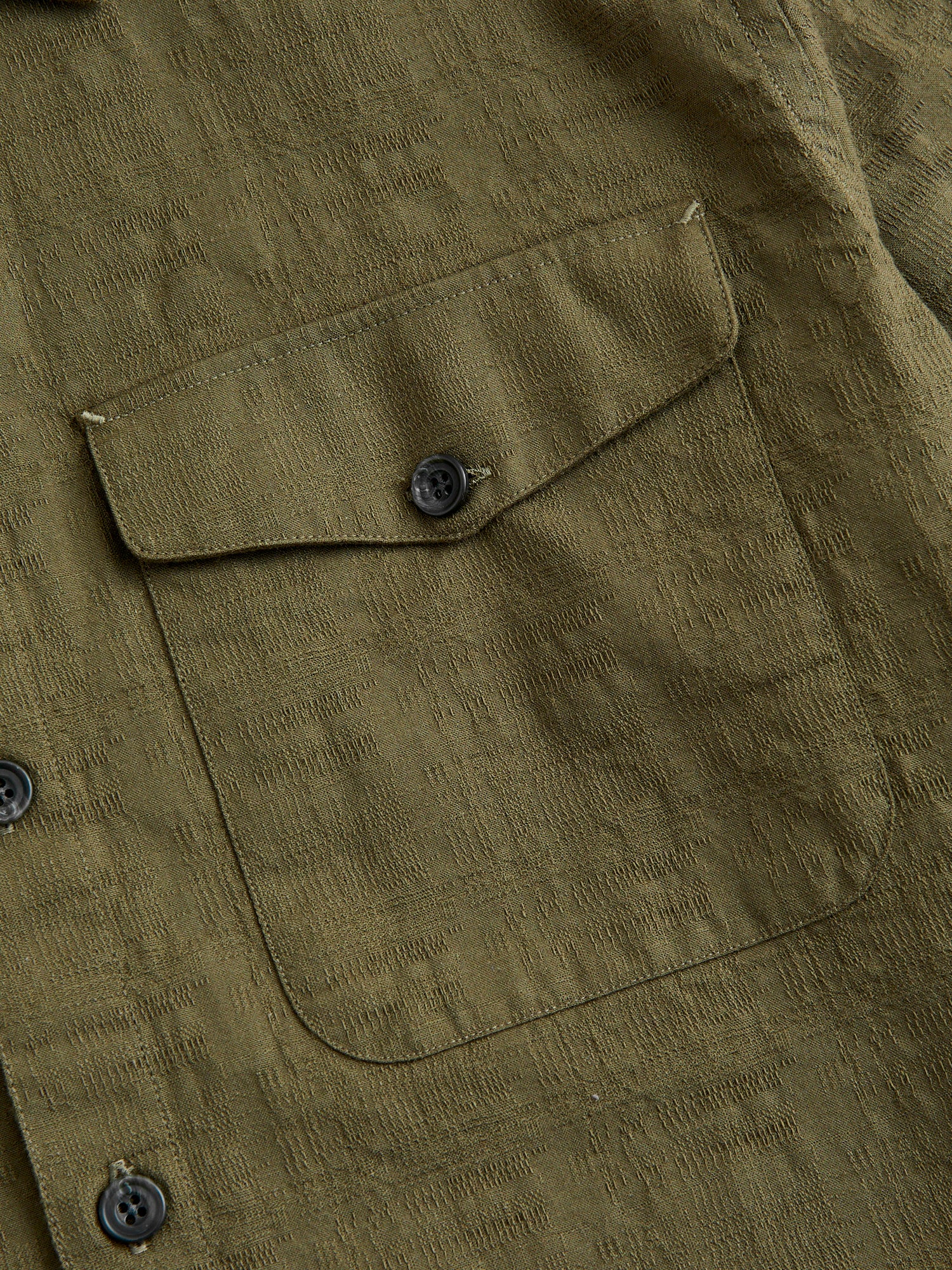 Safari Shirt in Drab Barkcloth - Image 5