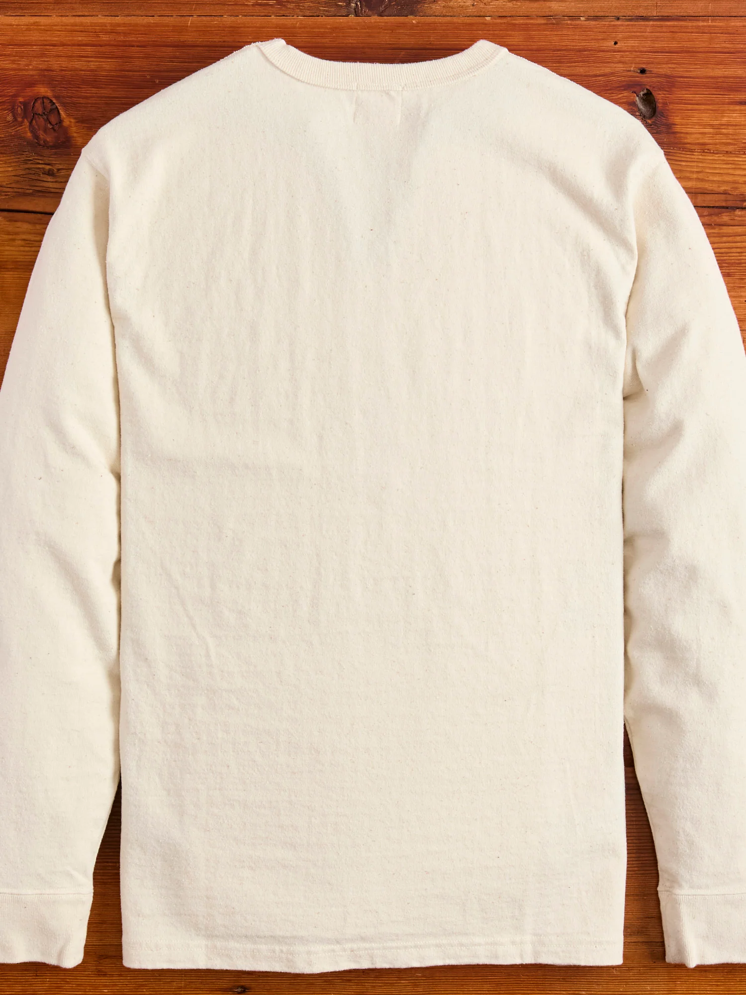 "Samurai Cotton Project" Long Sleeve T-Shirt in Natural - Image 3