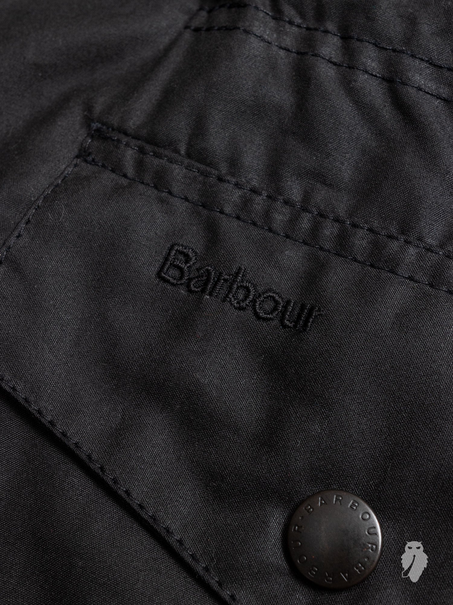 "Sapper" Wax Jacket in Black - Image 10