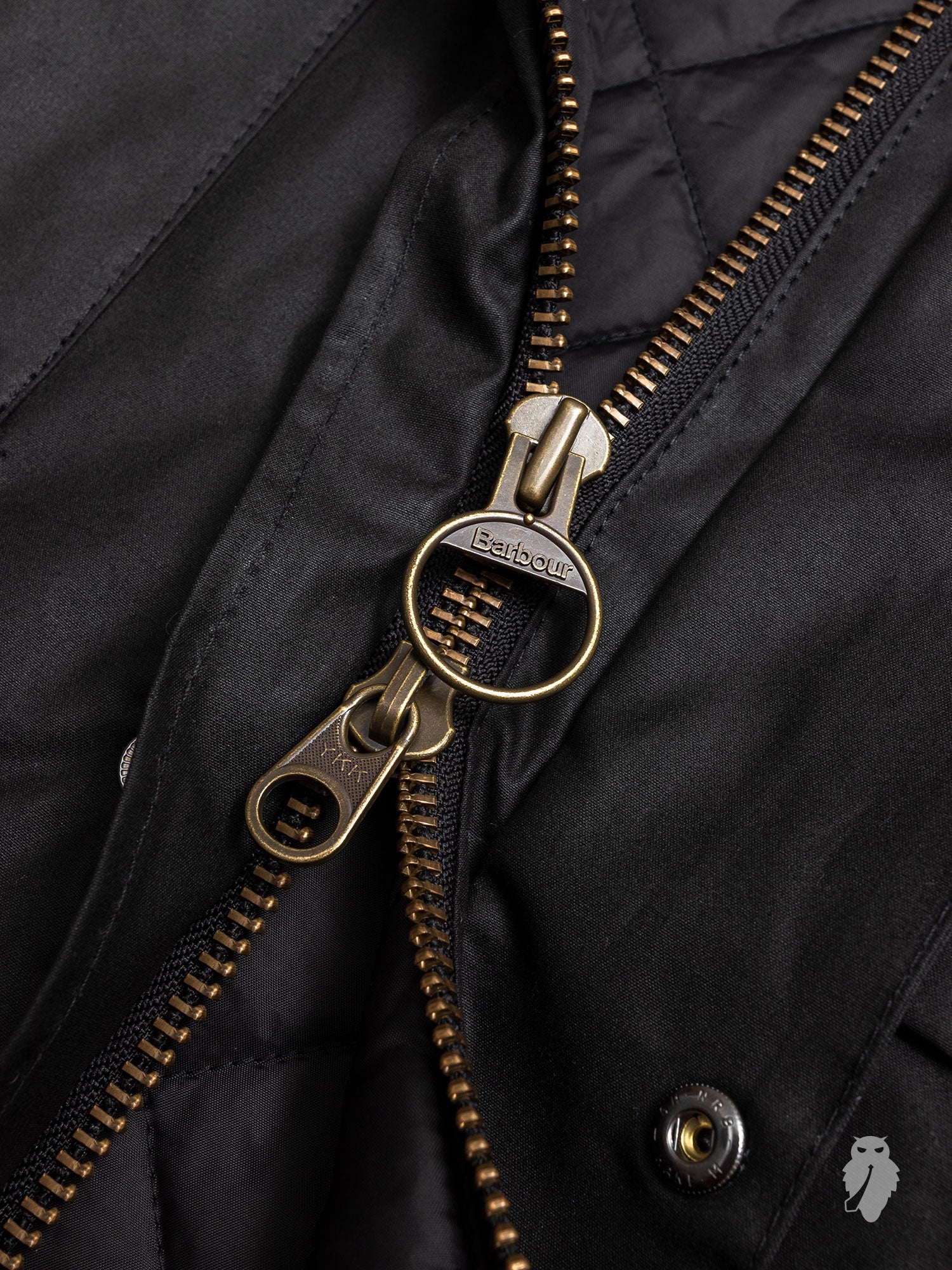 "Sapper" Wax Jacket in Black - Image 7