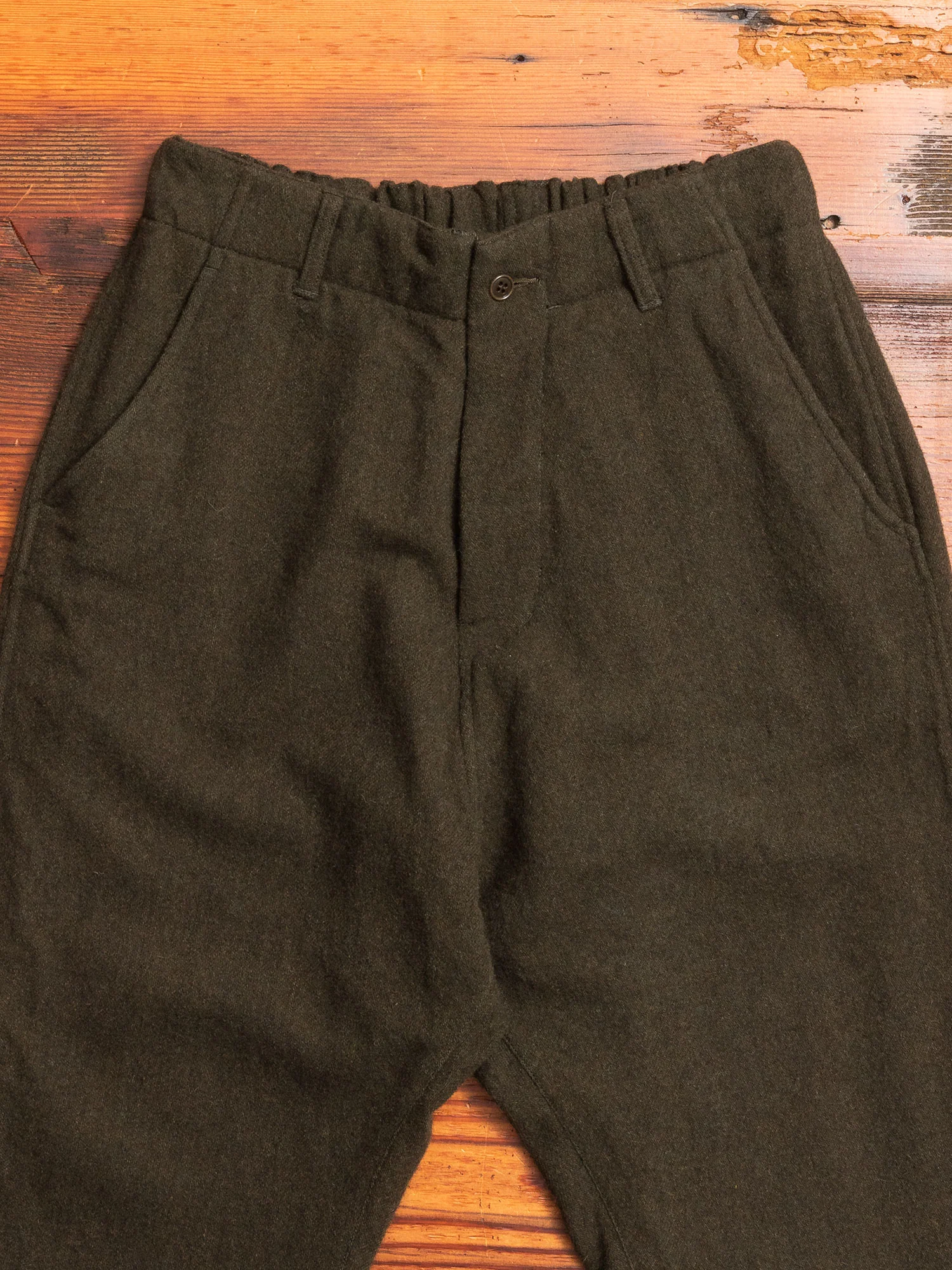 Wool Sarouel Pants in Khaki - Image 3