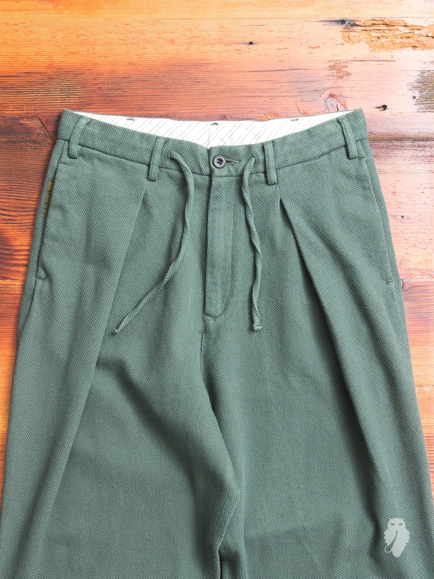 Sashiko Hakama Pants in Green - Image 6
