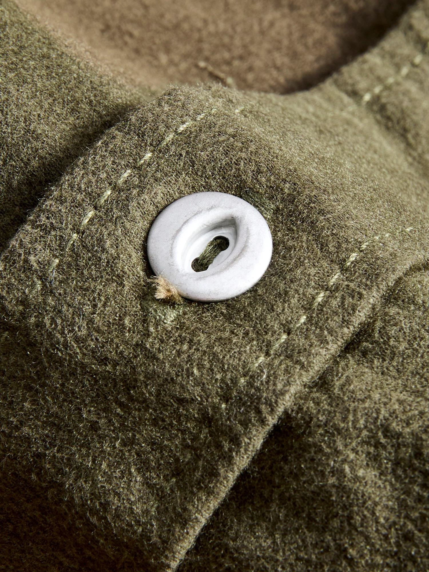 Scout Shirt in Olive Moleskin - Image 7