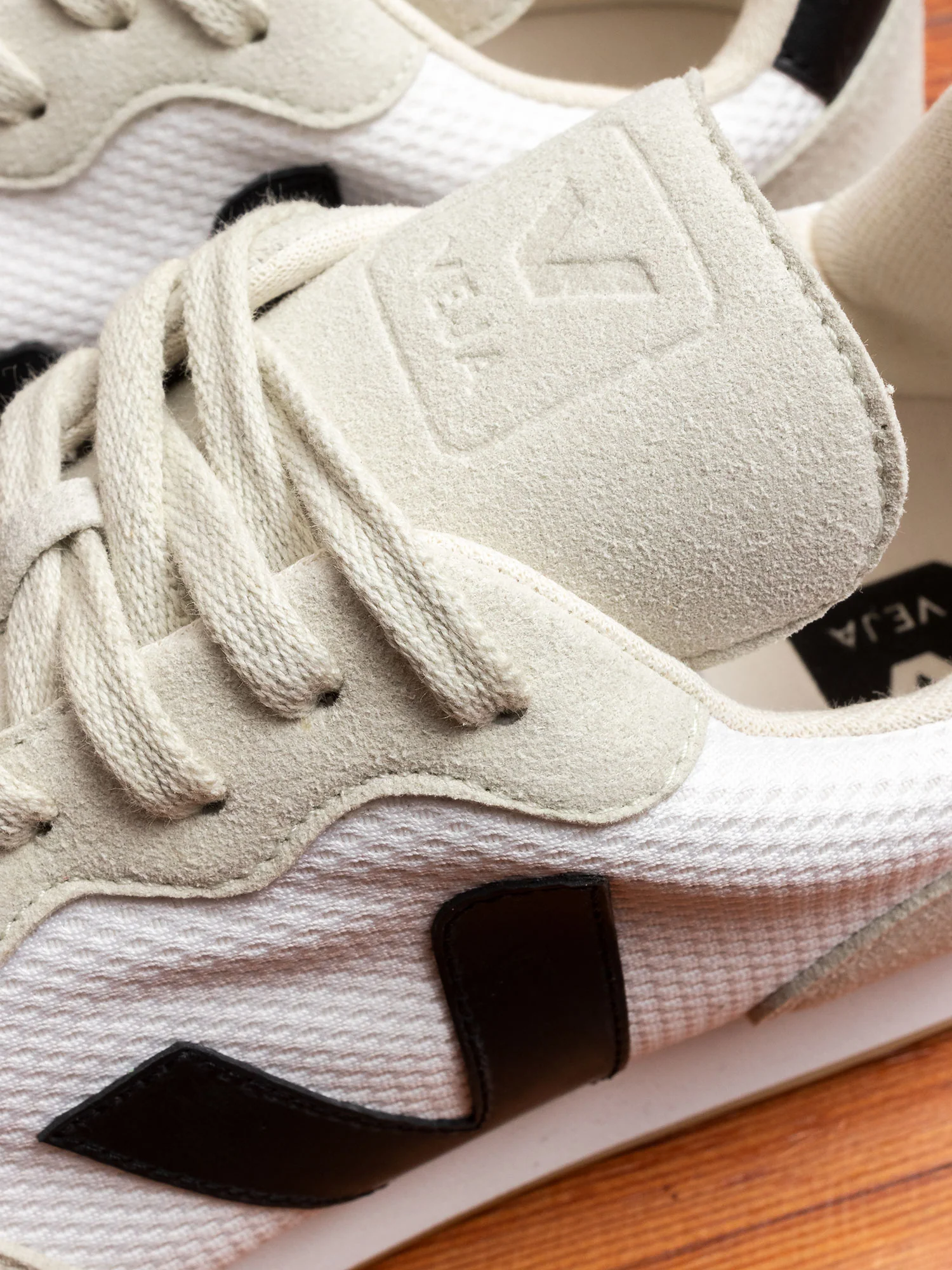 SDU Rec Sneaker in White Black Natural - Image 4