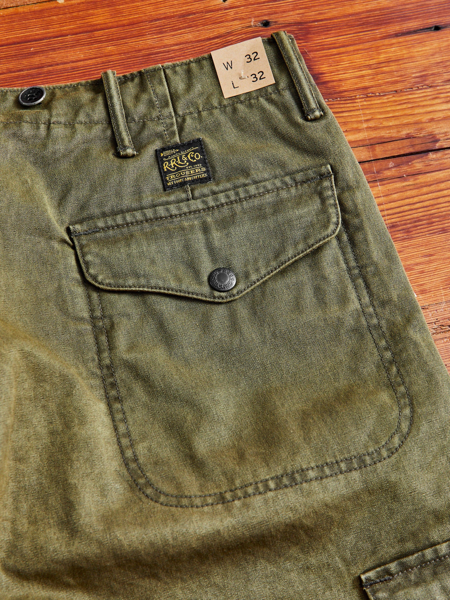 Seattle Cargo Pants in Olive Canvas - Image 11