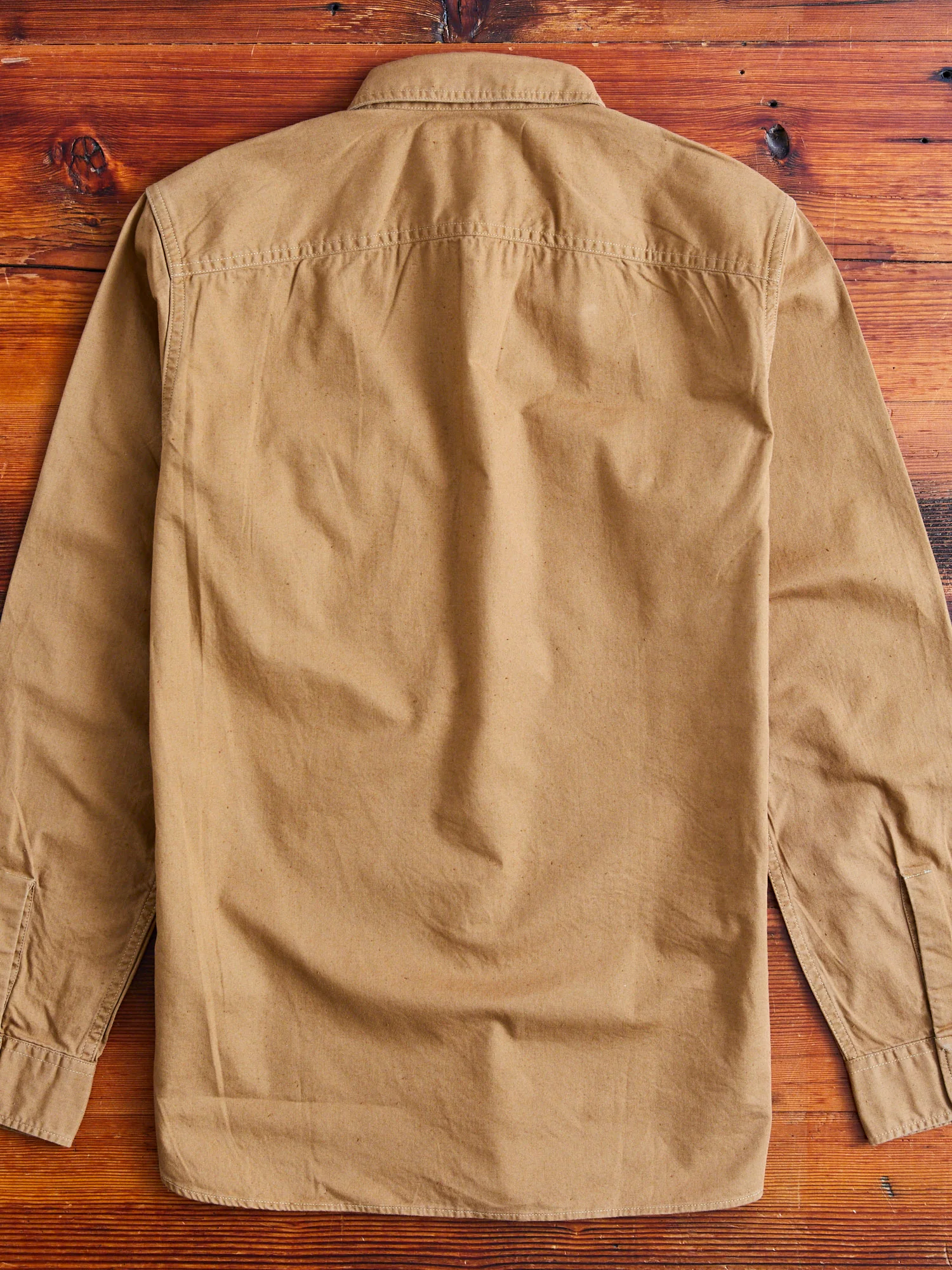 Seattle Canvas Workshirt in Faded Tan - Image 11