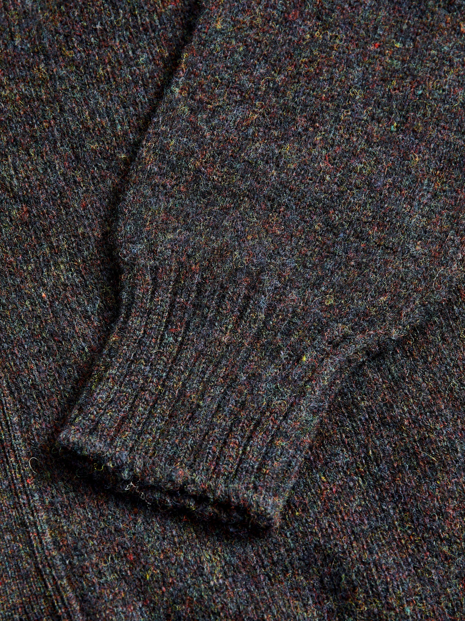 "Shaggy Bear" Wool Cardigan in Wolf - Image 5
