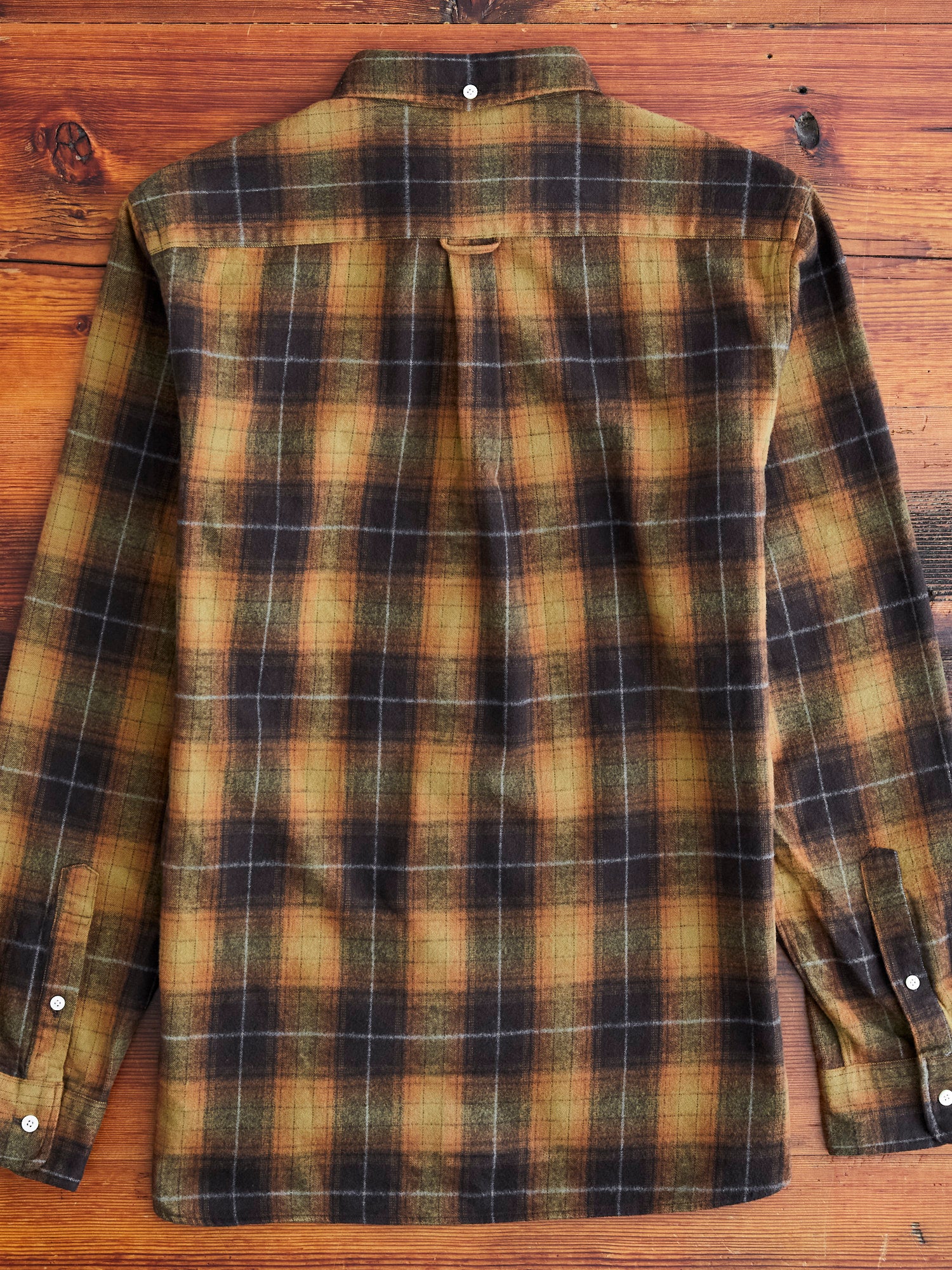 Shaggy Check Button-Down Shirt in Orange - Image 10