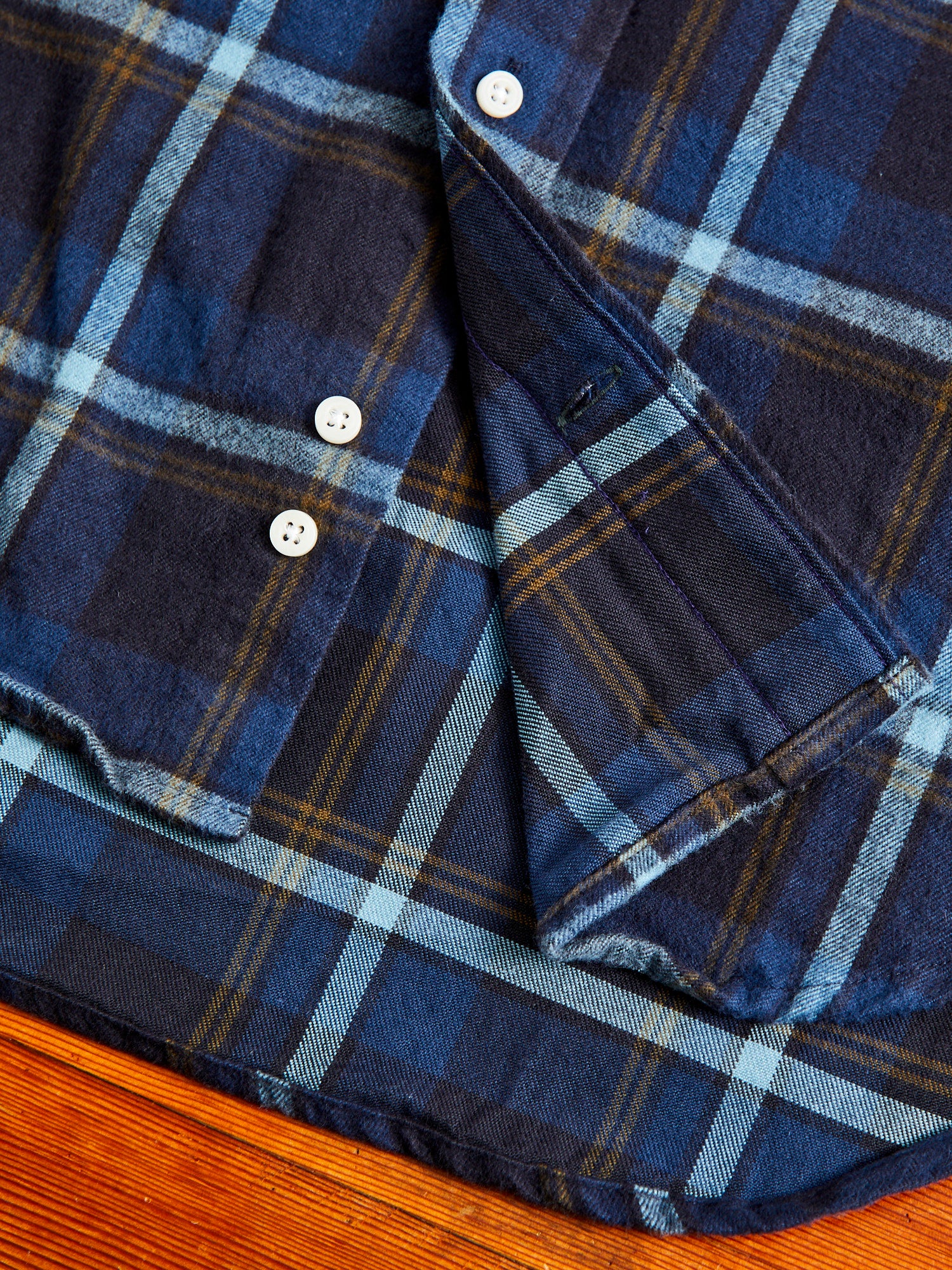 Shaggy Flannel in Blue Check - Image 7