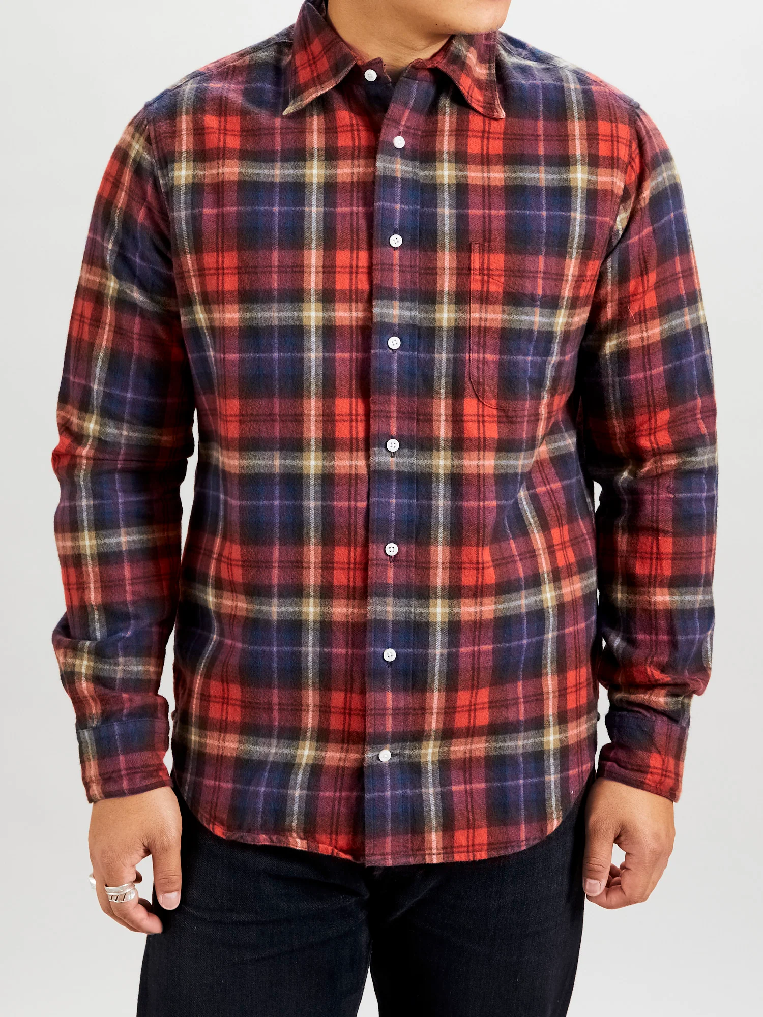 Shaggy Flannel in Red Check - Image 2