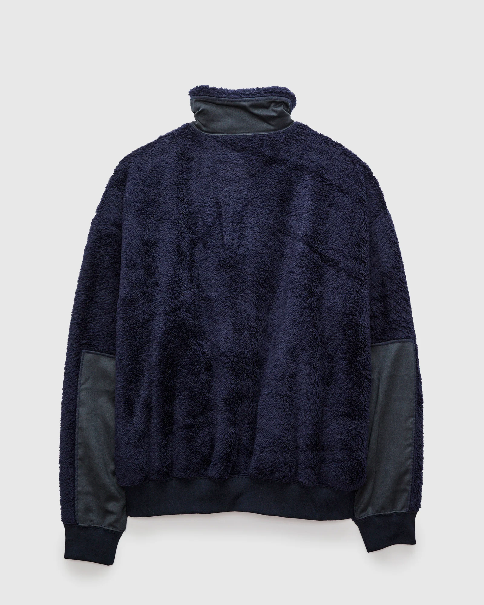 Shaggy Fleece Zip Jacket in Navy - Image 2