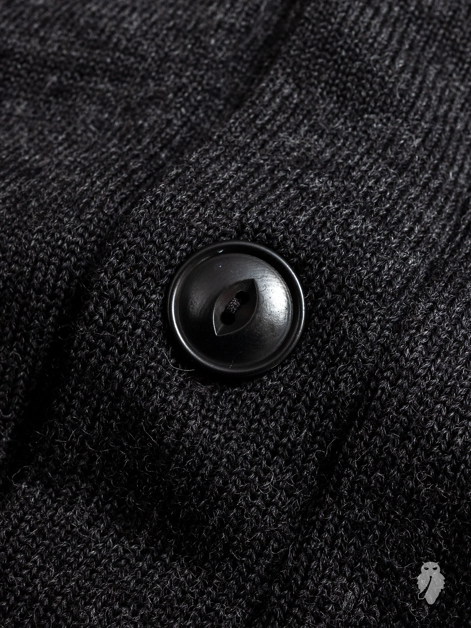 Shawl Collar Cardigan in Charcoal - Image 4