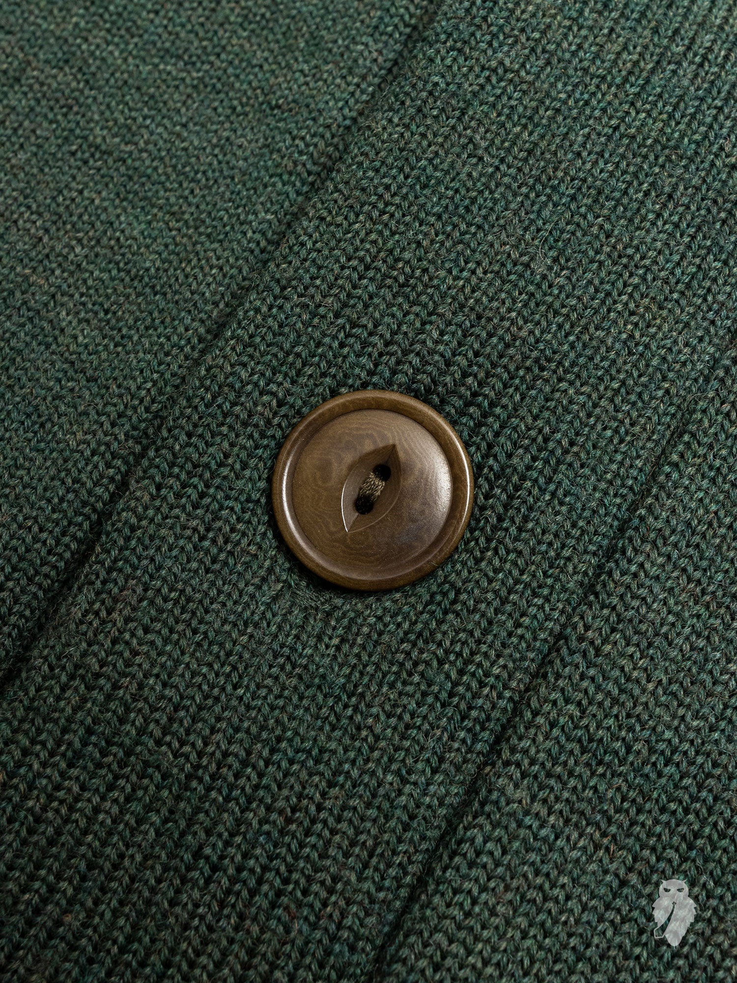 Shawl Collar Cardigan in Forest Green - Image 5