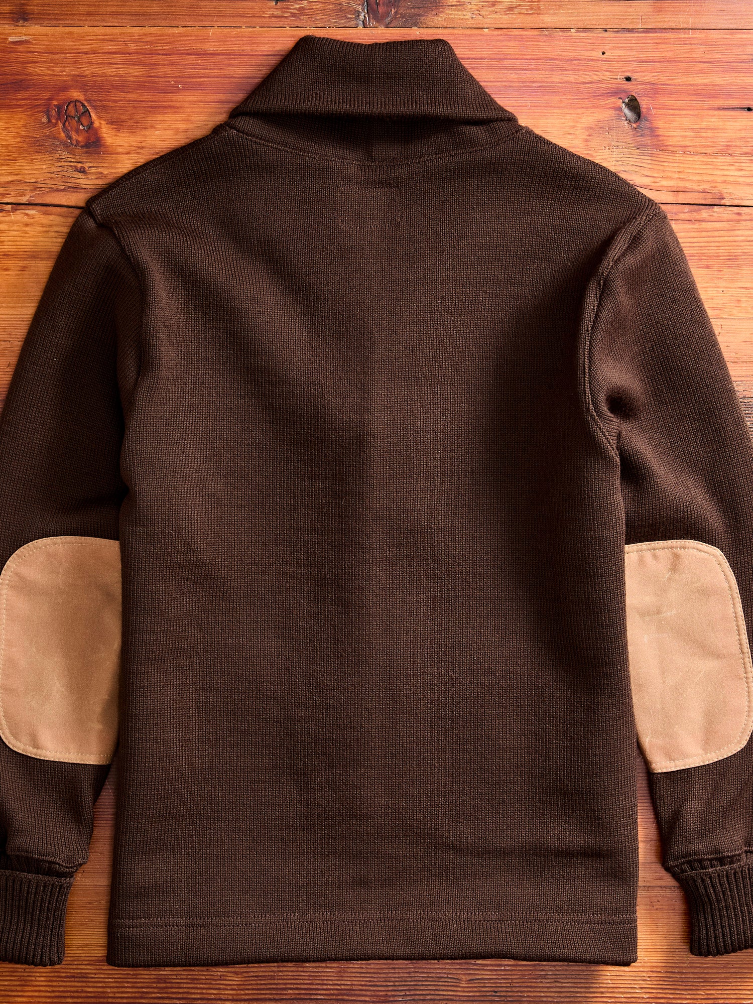Shawl Sweater Coat in Brown - Image 9