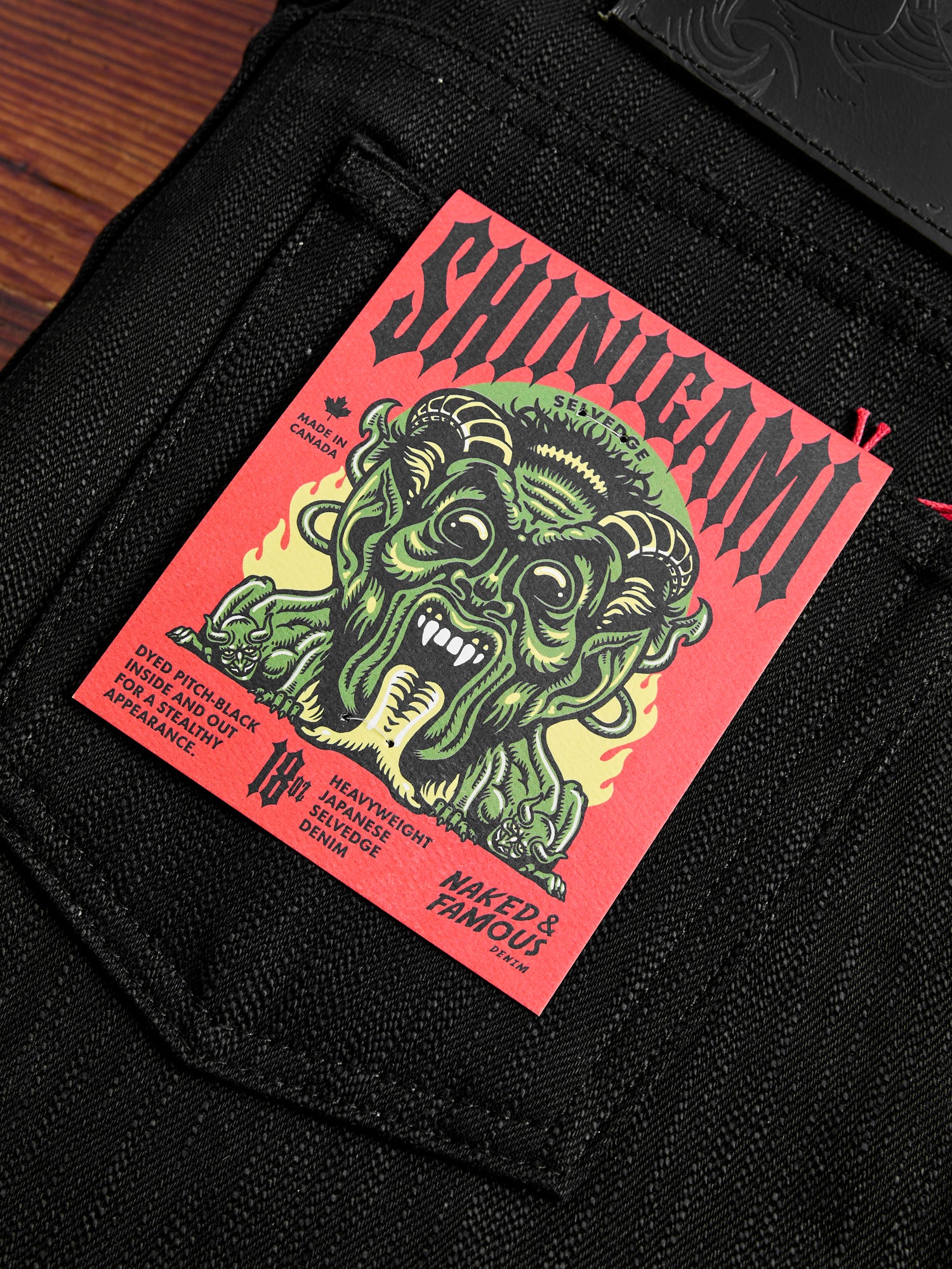 "Shinigami" 18oz Slub Selvedge Denim - Weird Guy Fit - Image 5