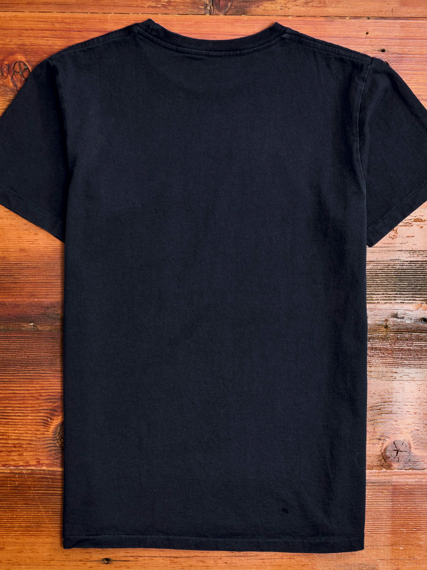 Short Sleeve Crew Tee in Black Indigo - Image 7