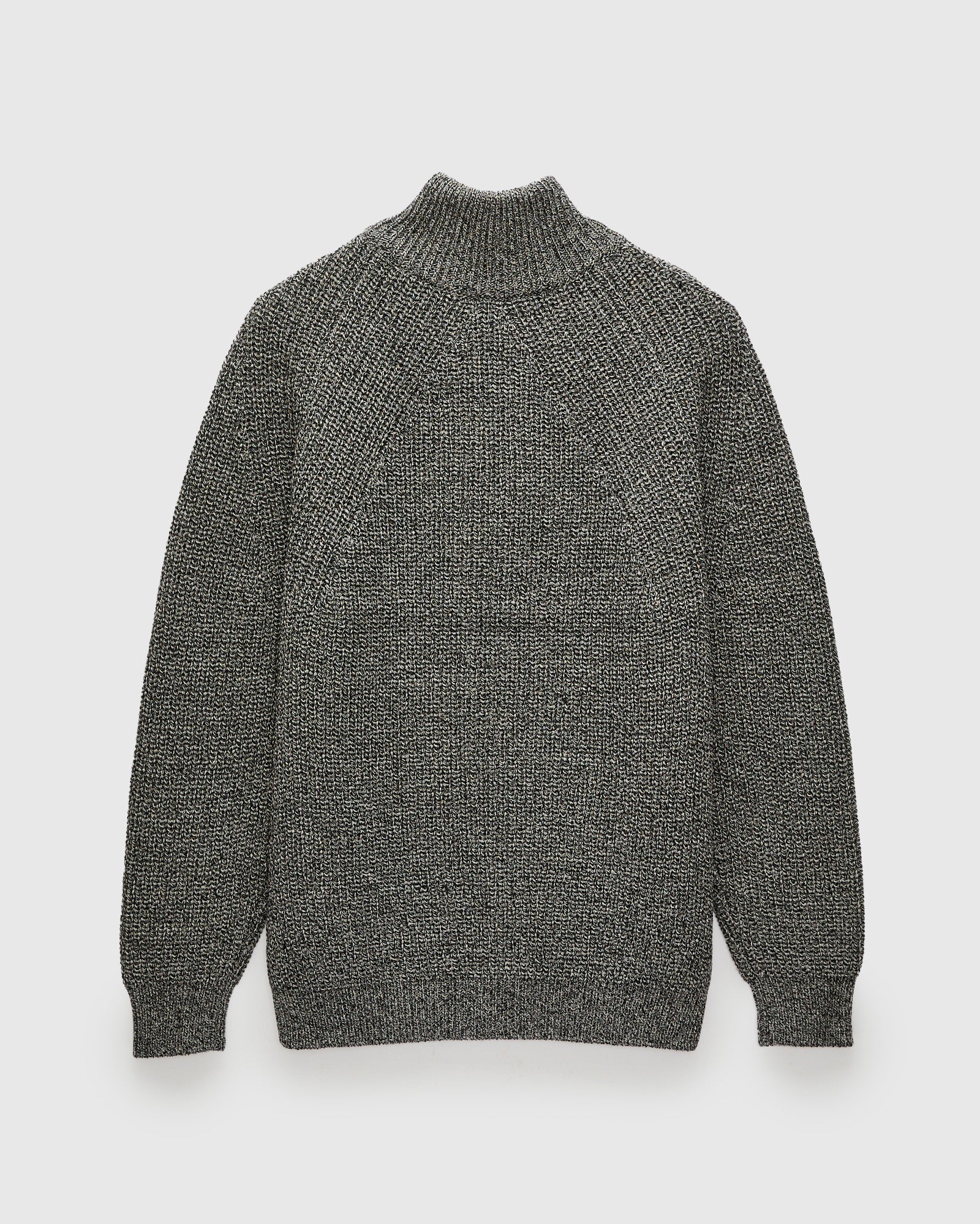 Signature Knit Wool Drivers Zip in Ivory/Black - Image 3