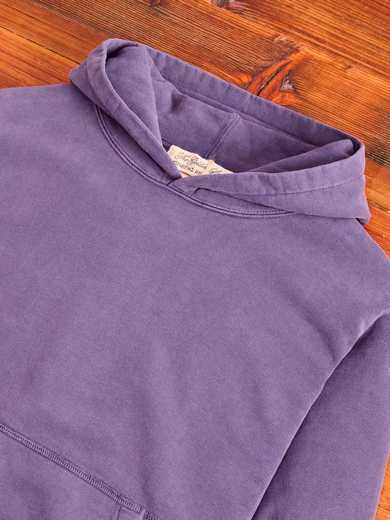 Special Finish Pullover Hoodie in Purple Navy - Image 4