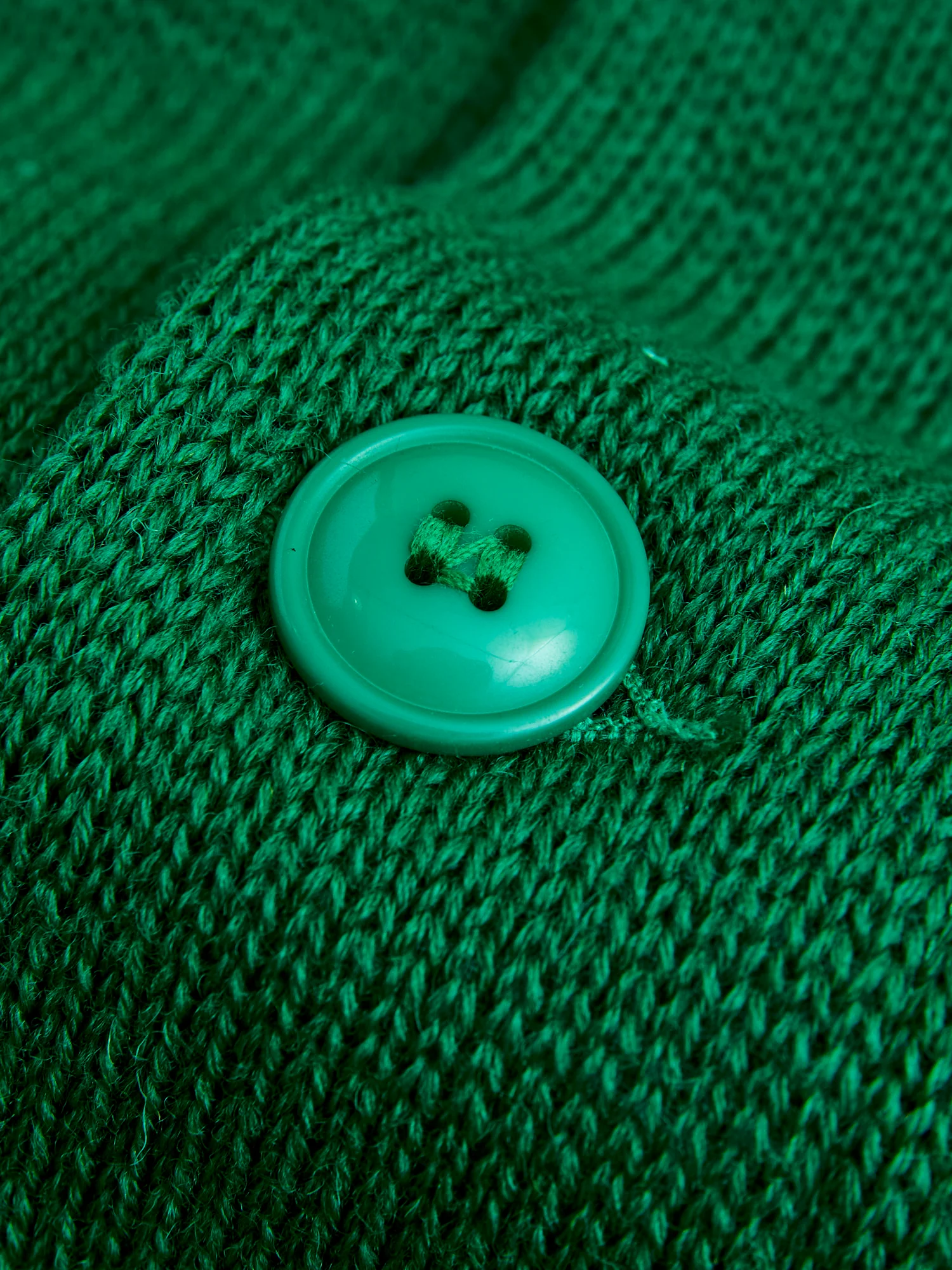 Slouchy Cardigan in Kelly Green - Image 6