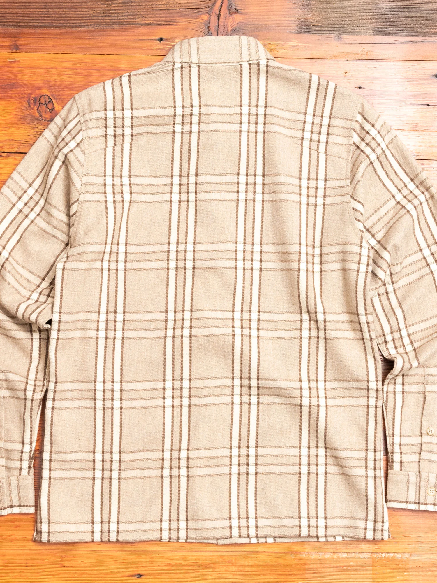 Sly Straight Hem Flannel in Beachwood Check - Image 9
