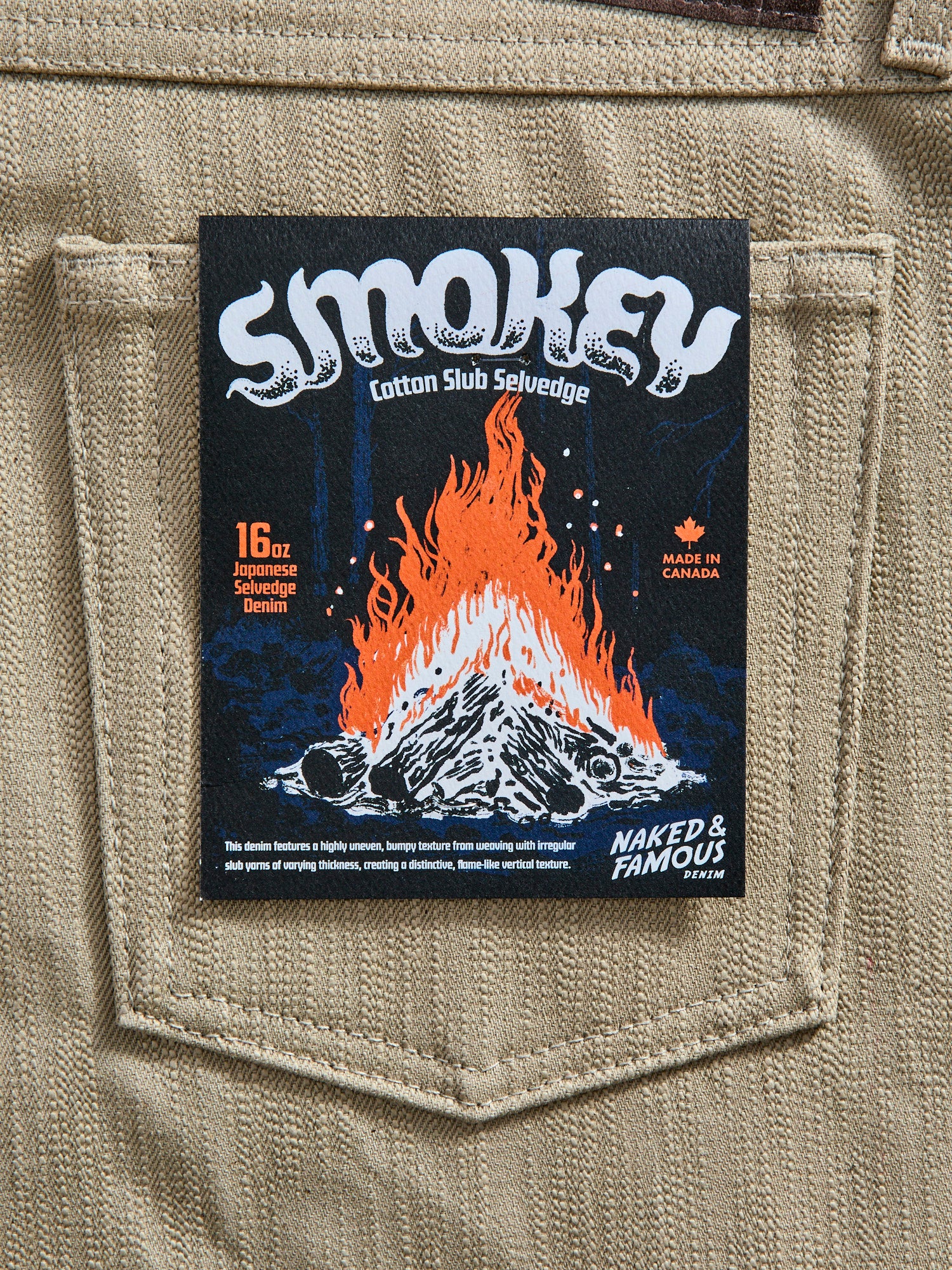 "Smokey Cotton Slub" 16oz Selvedge Denim - True Guy Fit - Image 3