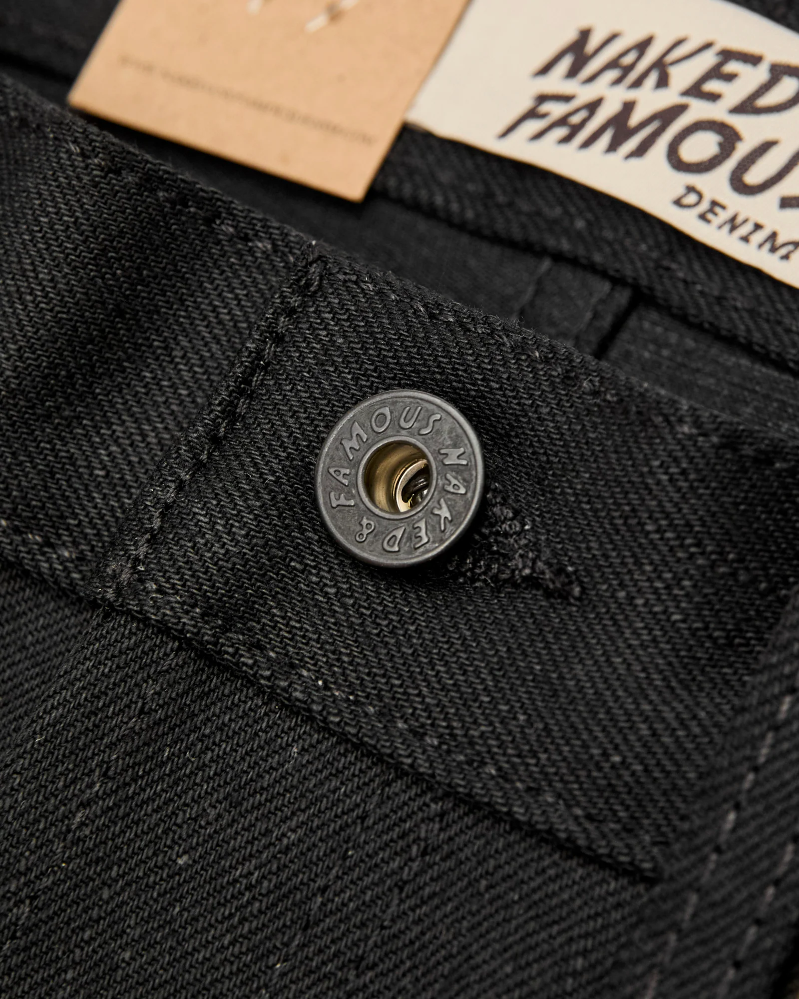 "Solid Black" 13oz Selvedge Denim - True Guy Fit - Image 5