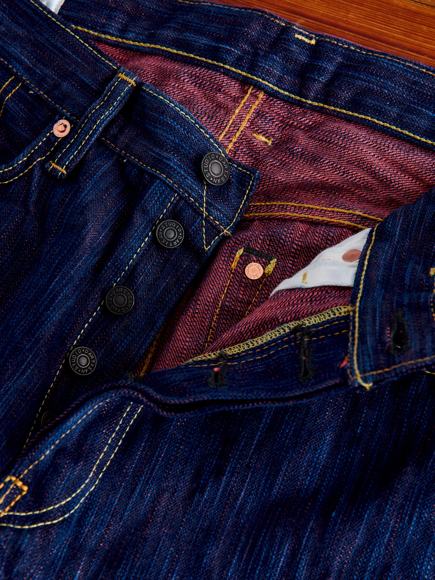 SP-084S "Tokushima Hinode-Awa Shoai" 45th Anniversary 15oz Selvedge Denim - Regular Straight Fit - Image 6