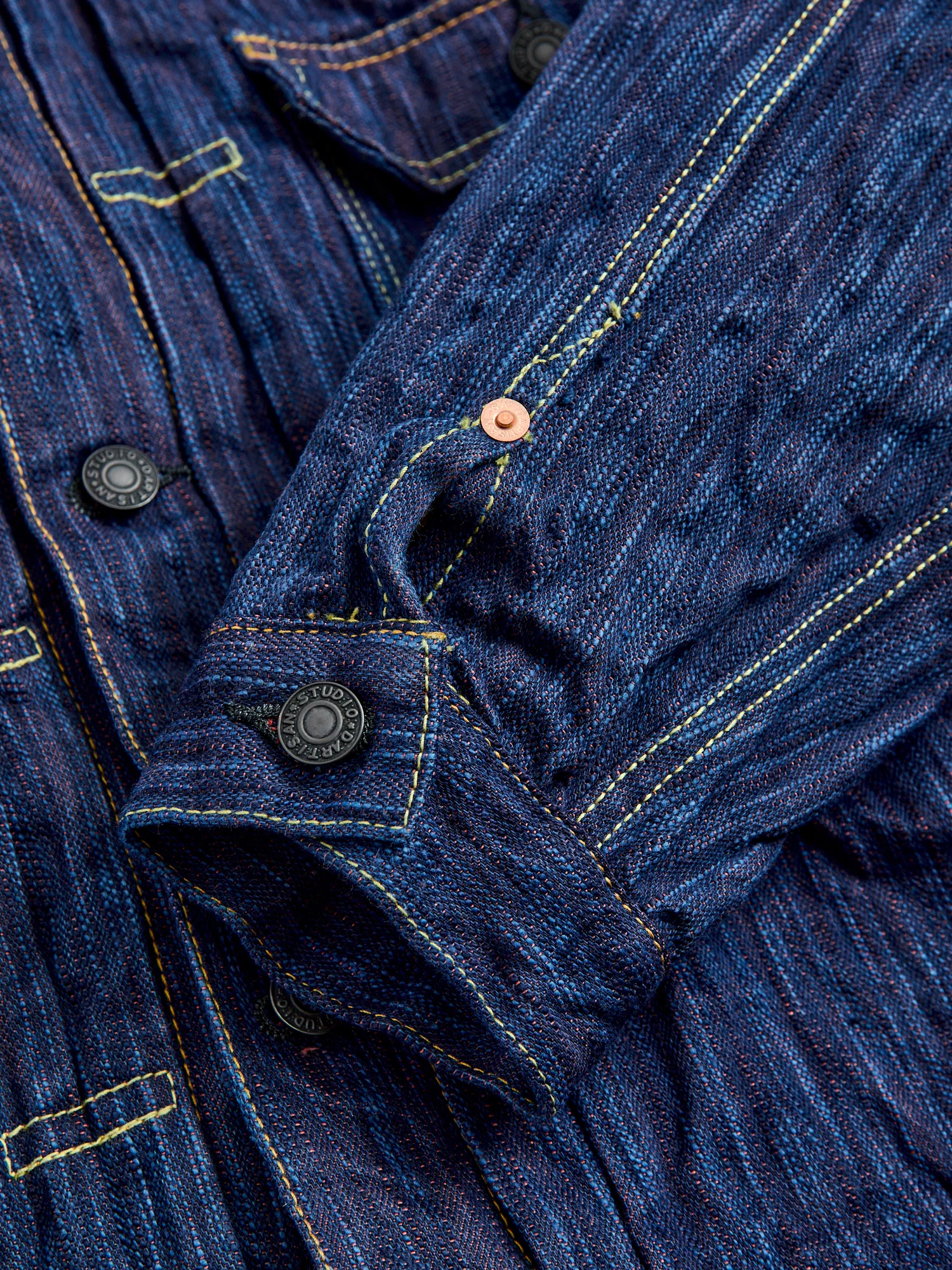 SP-088 "Tokushima Hinode-Awa Shoai" 45th Anniversary 15oz Selvedge Denim Type-2 Jacket in Indigo - Image 10