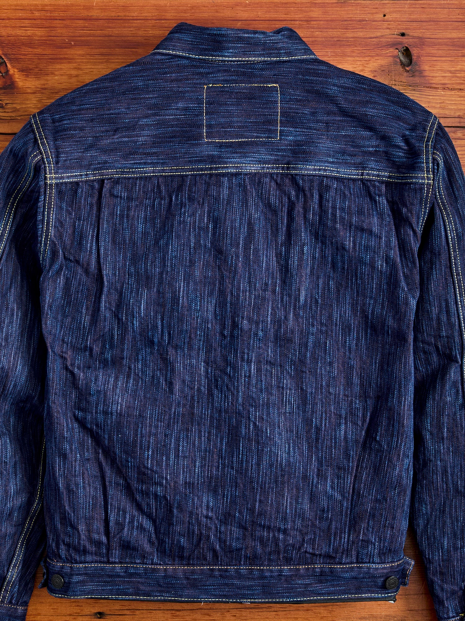 SP-088 "Tokushima Hinode-Awa Shoai" 45th Anniversary 15oz Selvedge Denim Type-2 Jacket in Indigo - Image 4