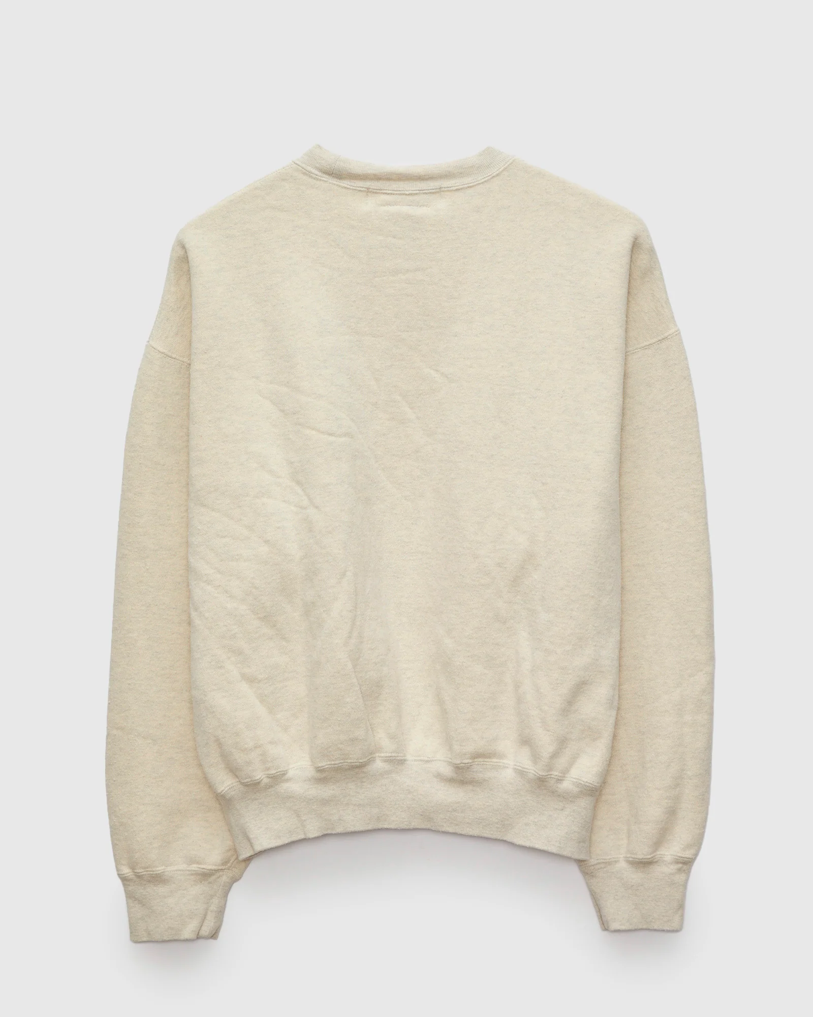Special Finish Fleece Lined Crewneck in Oatmeal - Image 2