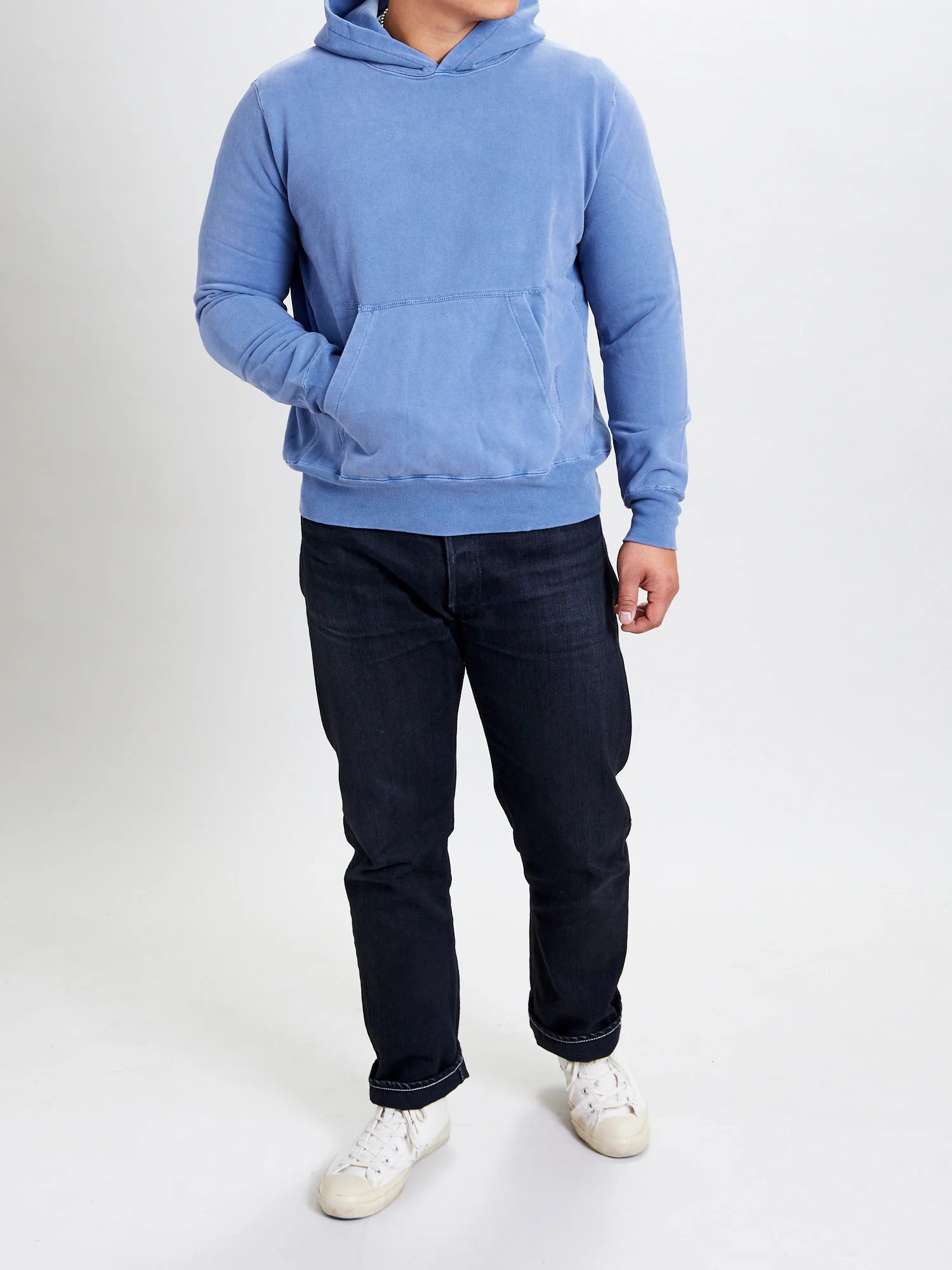 Special Finish Pullover Hoodie in Blue - Image 8