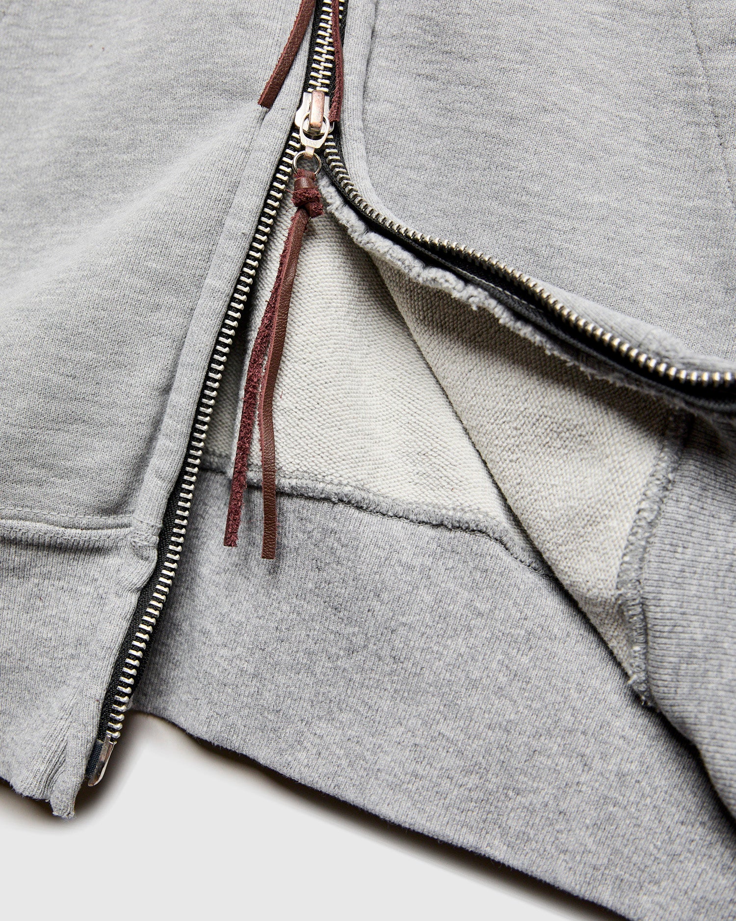 Special Finish Zip Hoodie in Heather Grey - Image 7