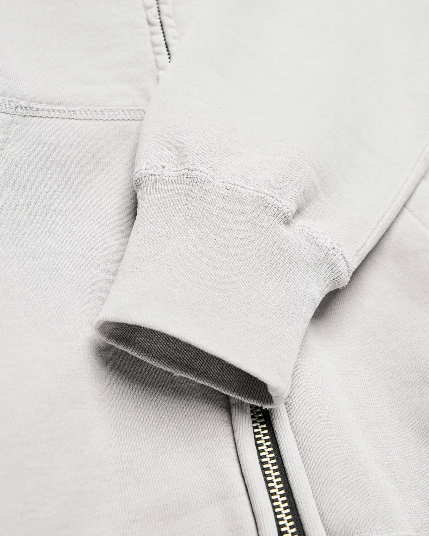 Special Finish Zip Hoodie in Off White - Image 7