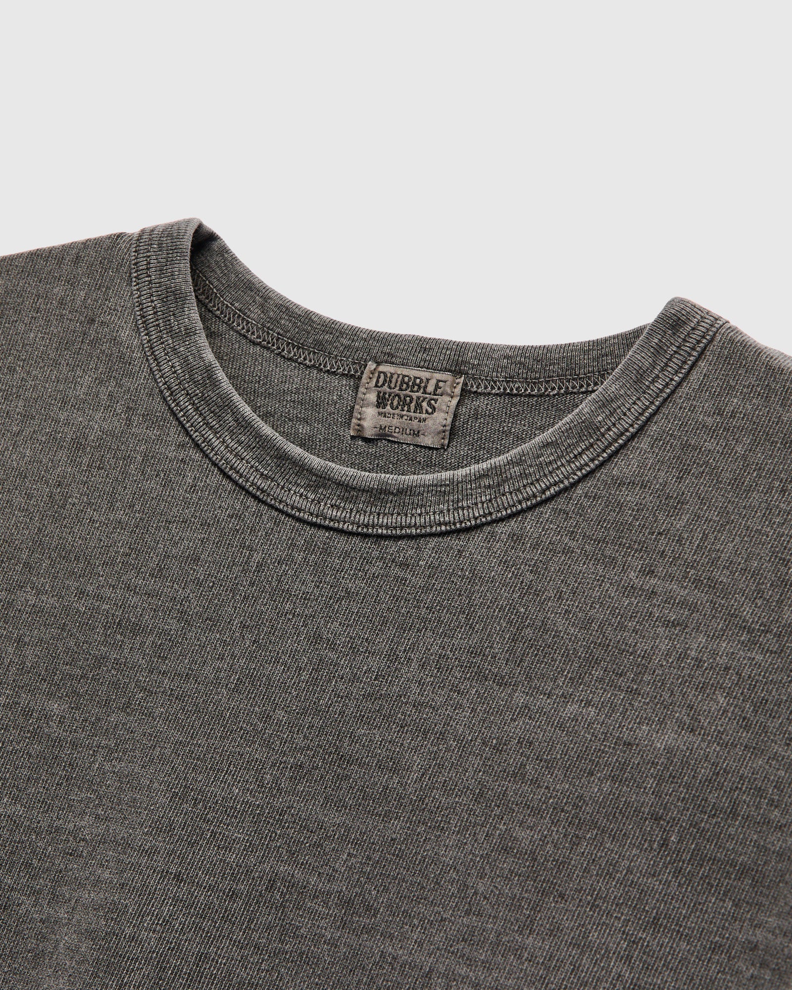 Stand Wheeler Long Sleeve Pigment-Dyed Tee in Sumikuro - Image 3