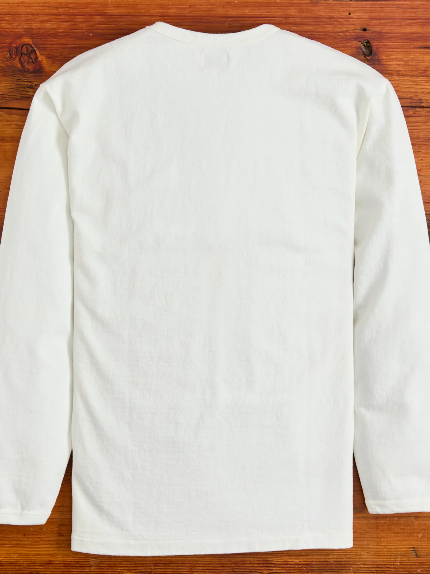 Stand Wheeler Long Sleeve Tee in Off White - Image 3