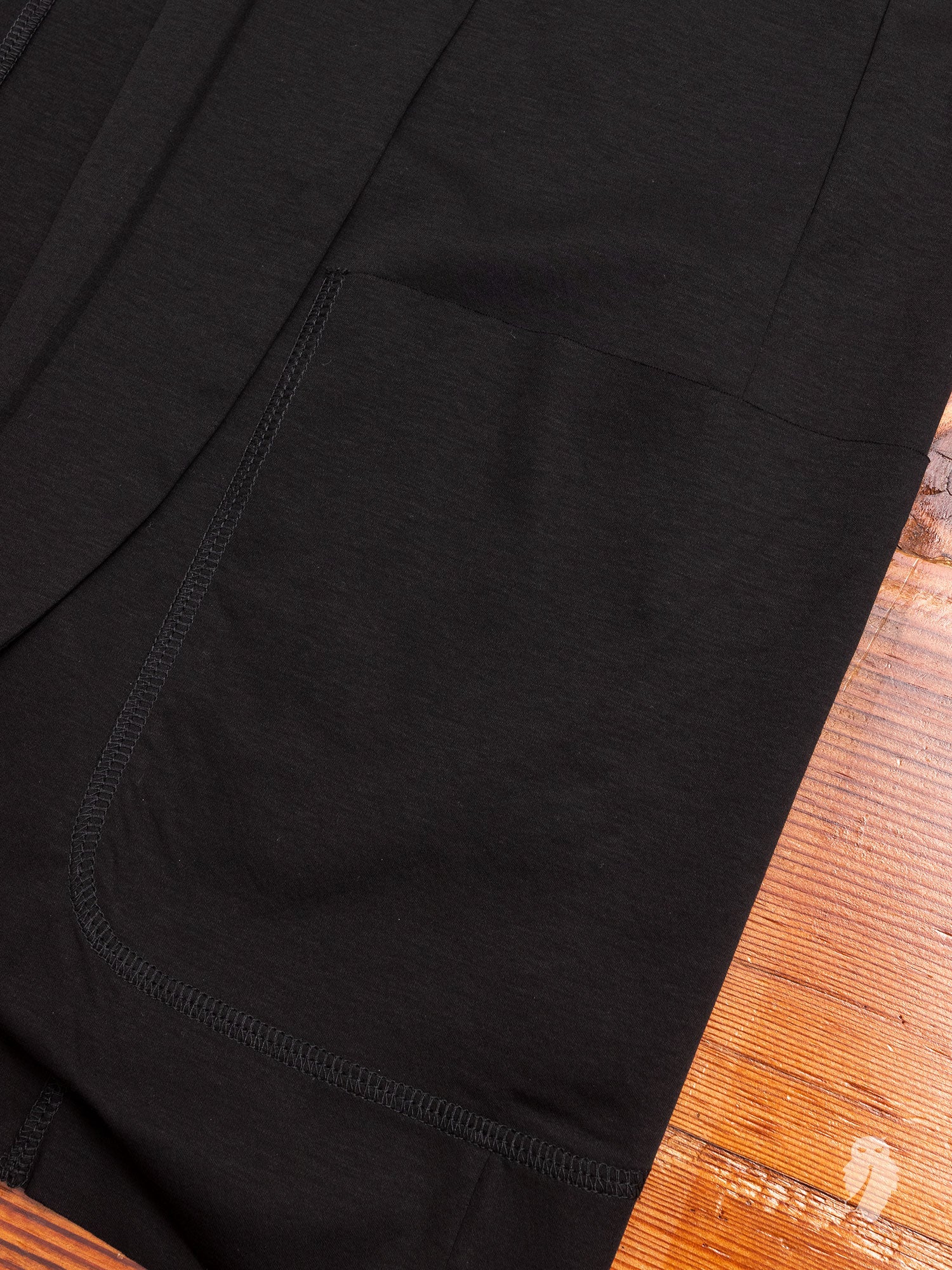 Stole Collar Cardigan in Black - Image 5