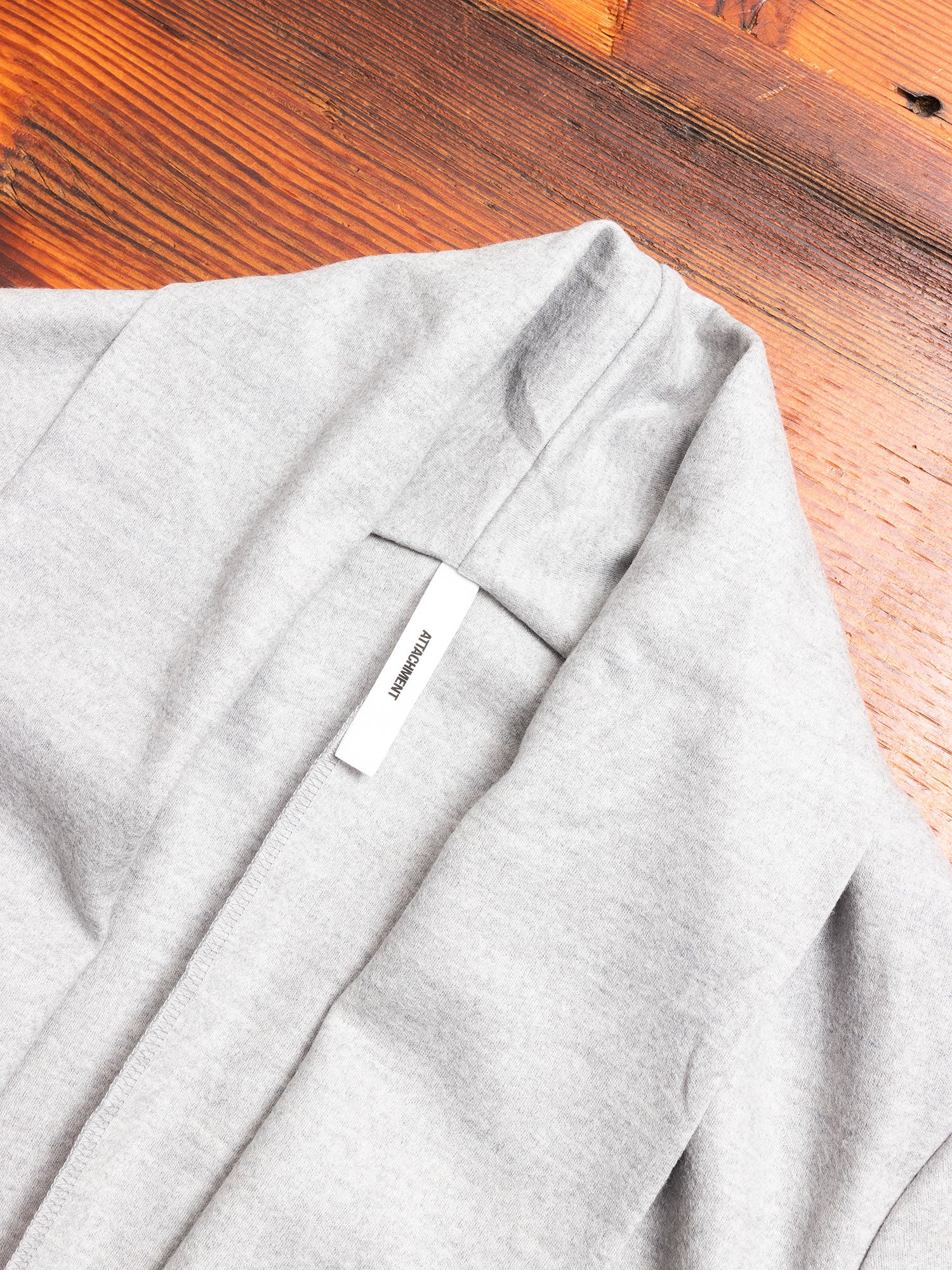 Stole Collar Cardigan in Grey Wool - Image 2