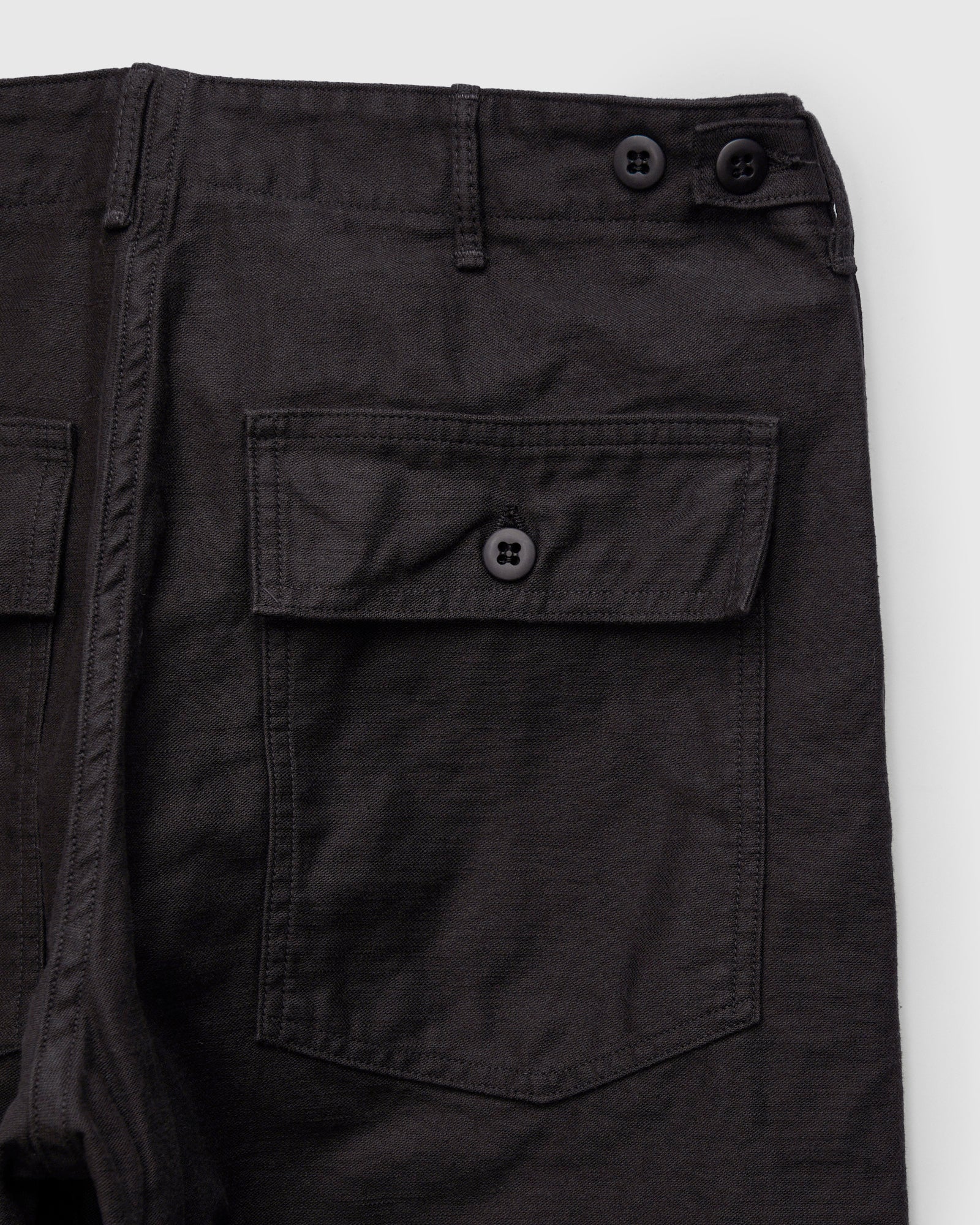 Straight Fit Fatigue Pants in Black - Image 3