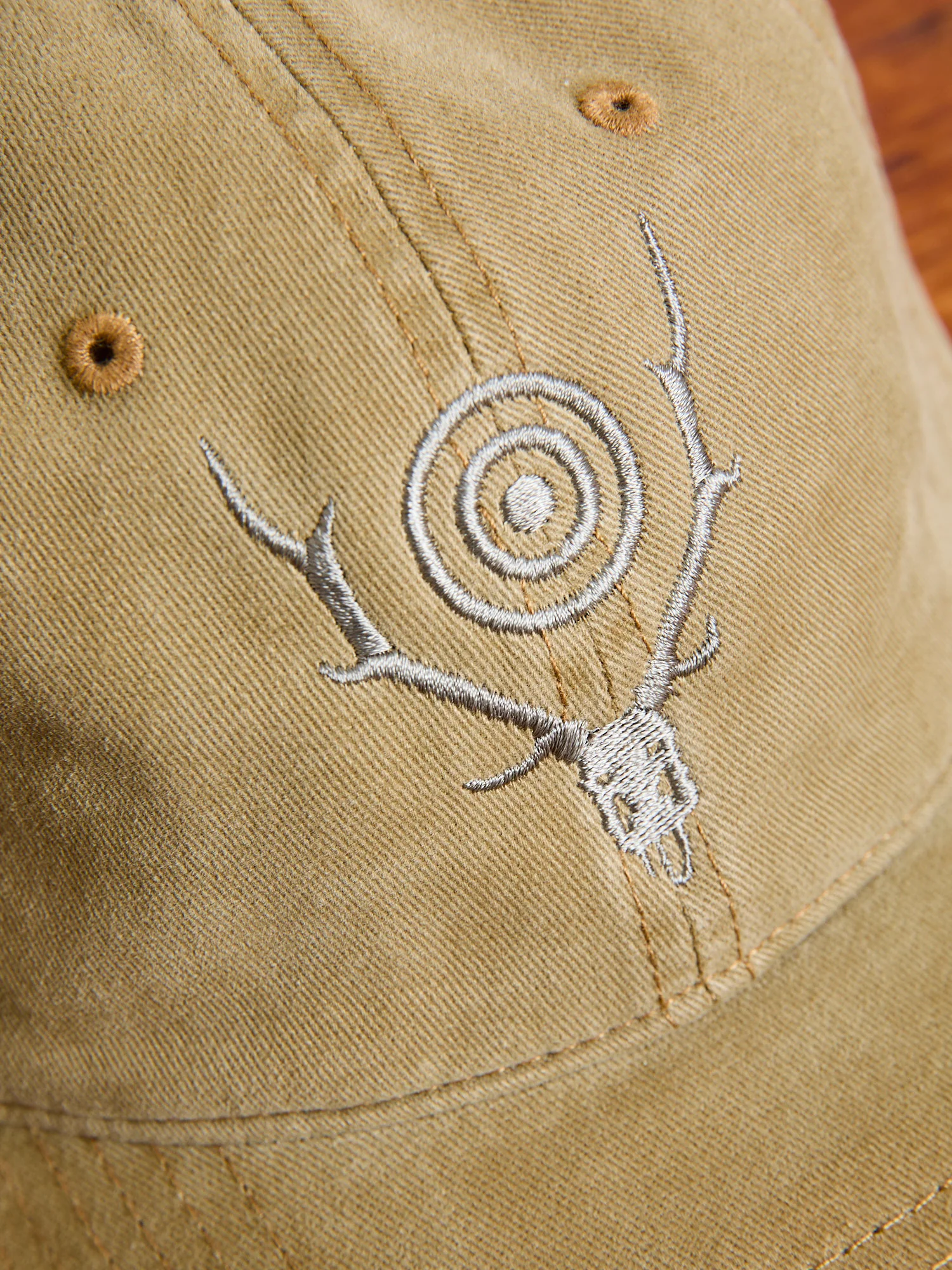 Strap Back Dad Cap in Khaki - Image 5