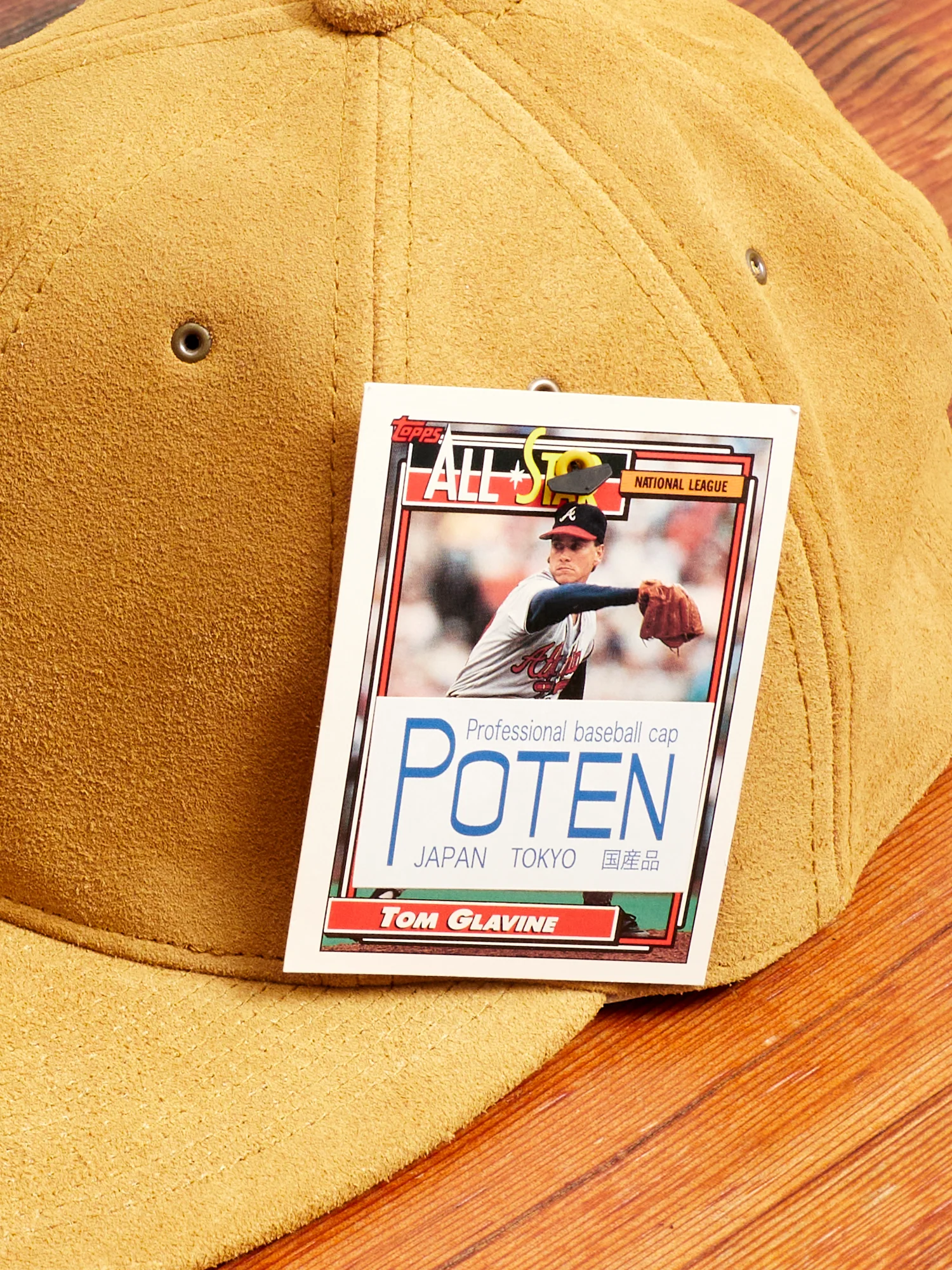 Suede Cap in Camel - Image 3